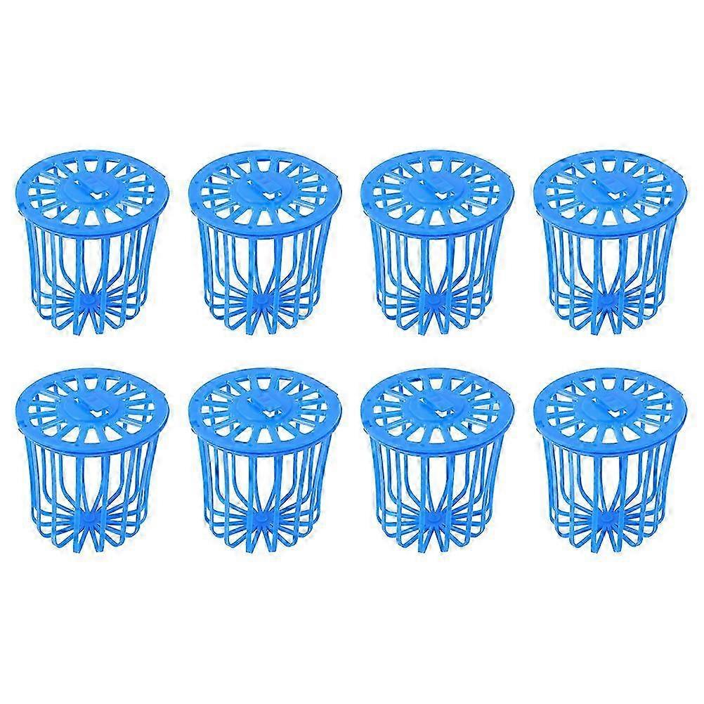 8pcsオウムフードバスケット野菜フルーツホルダー7.5X7X7CMブルー