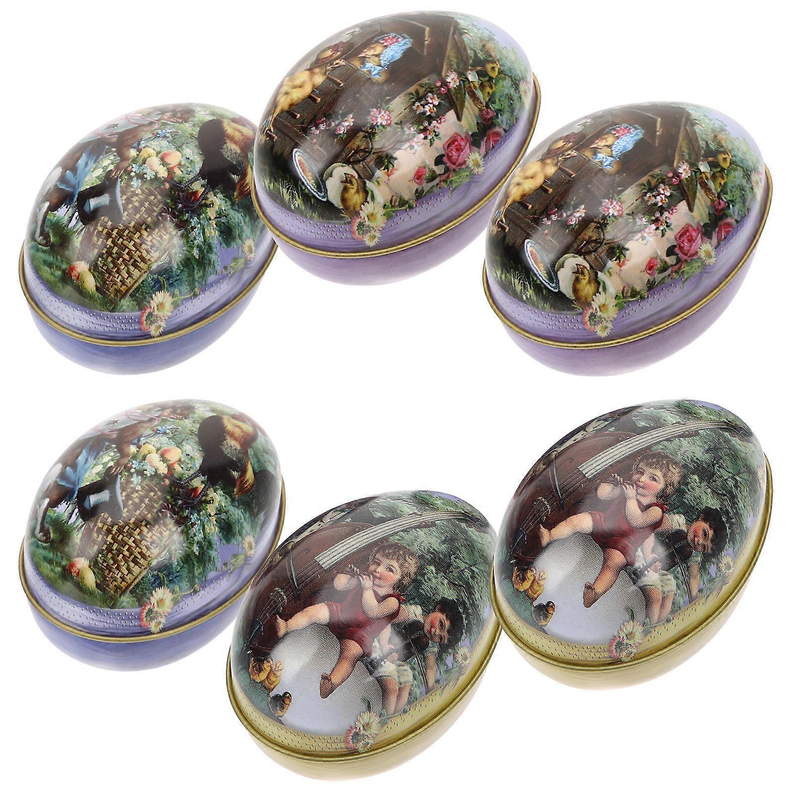 Candy Boxes For Party Favors Iron Material Rabbit Pattern Boxes 6Pcs