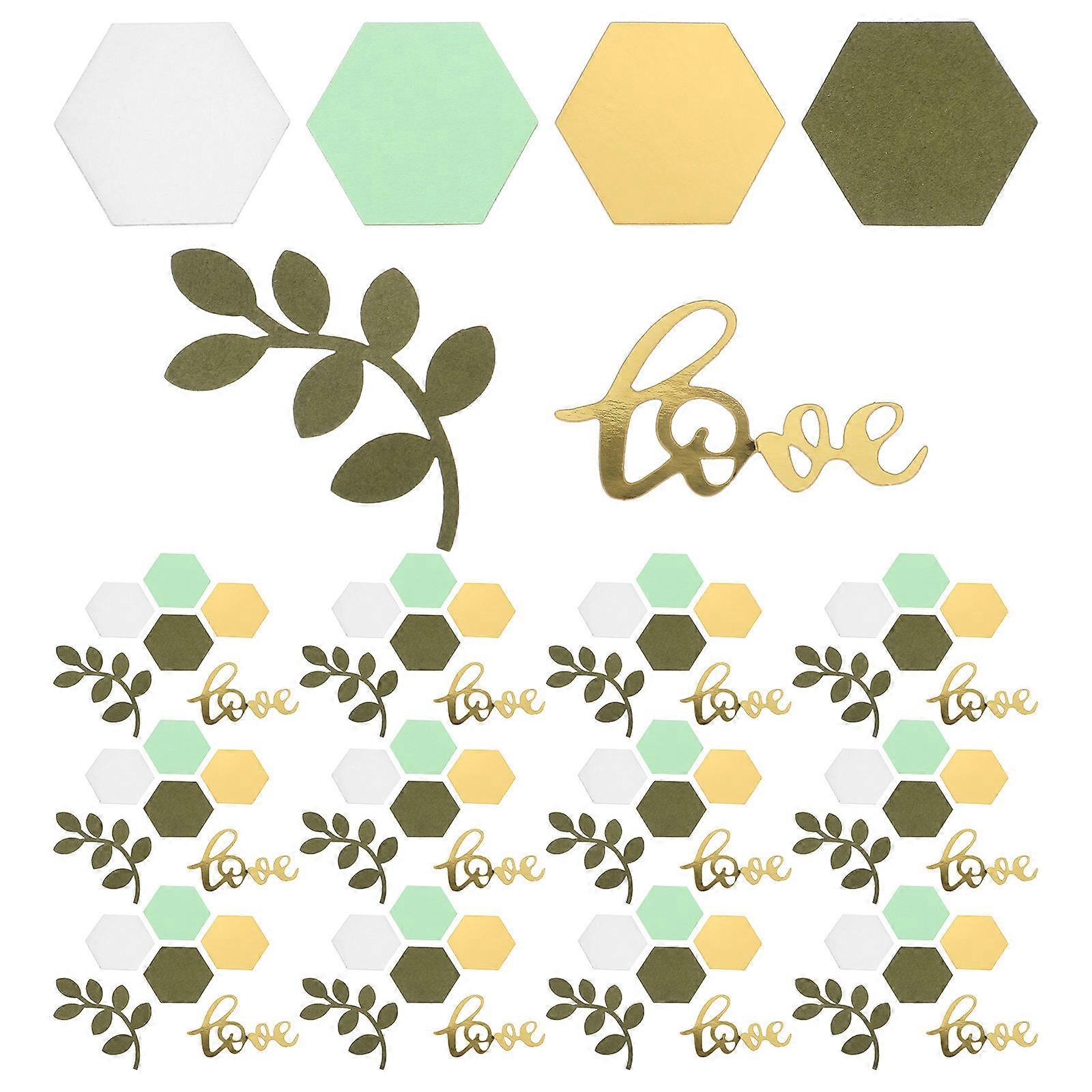 Table Decorations For Party Confetti Green Square Table Scatter Festive Atmosphere 500Pcs