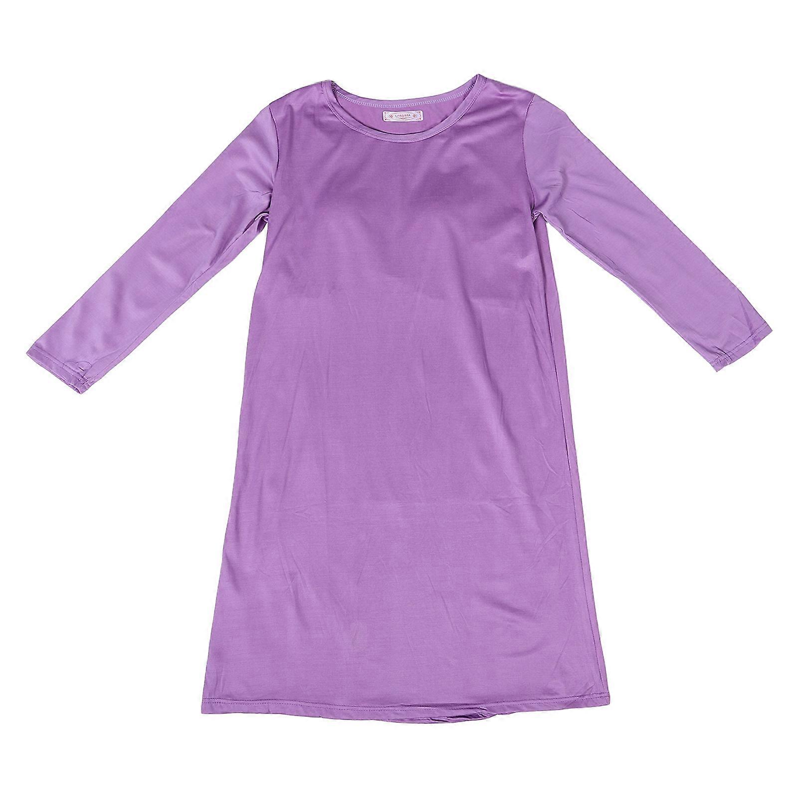 Floor Length Nightgowns For Women With Built-In Chest Pads Comfortable And Elegant Pajama Dress For Home 1Set