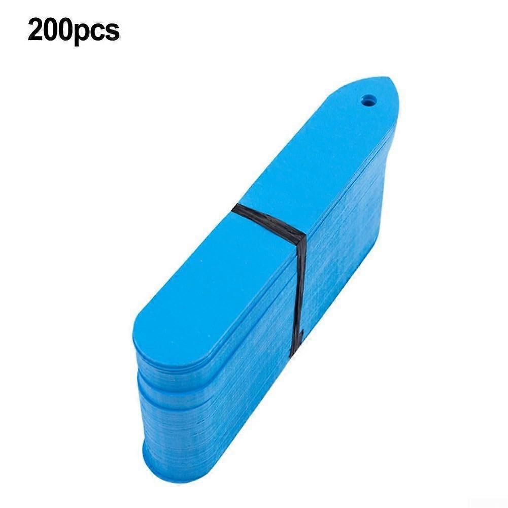 Stay Organized in the Garden with 200 Reusable PVC Markers (Blue)