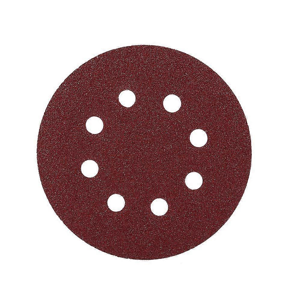 125 Mm Red Ding Discs with 8 Holes, 60-Day Durability, Ideal for Ding-Inding Polishing Pads and Polishing Applications (80#)