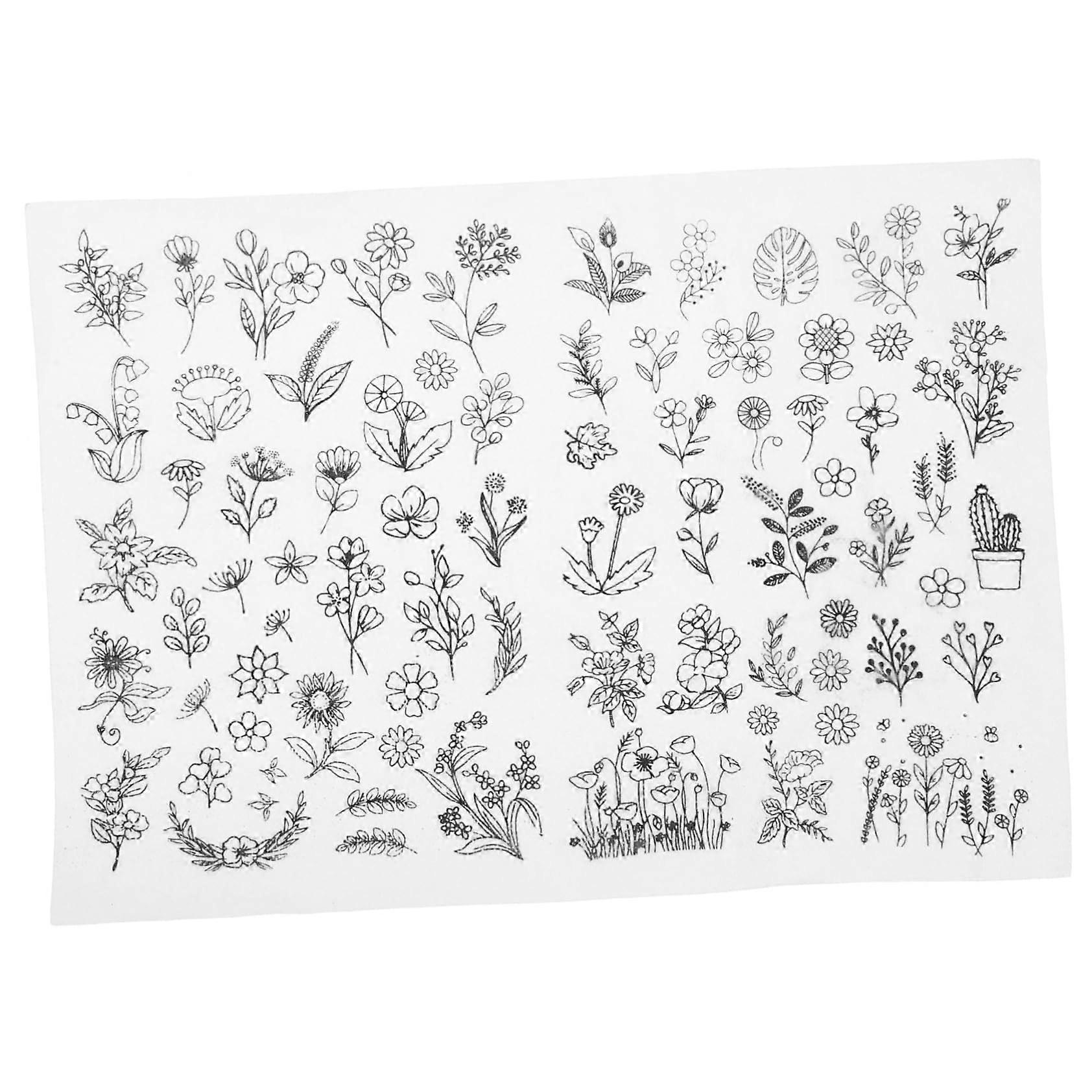 Self-Adhesive Water-Soluble Stick Stabilizer Sheet for DIY Embroidery Projects, Fabric Stabilization, Versatile Designs