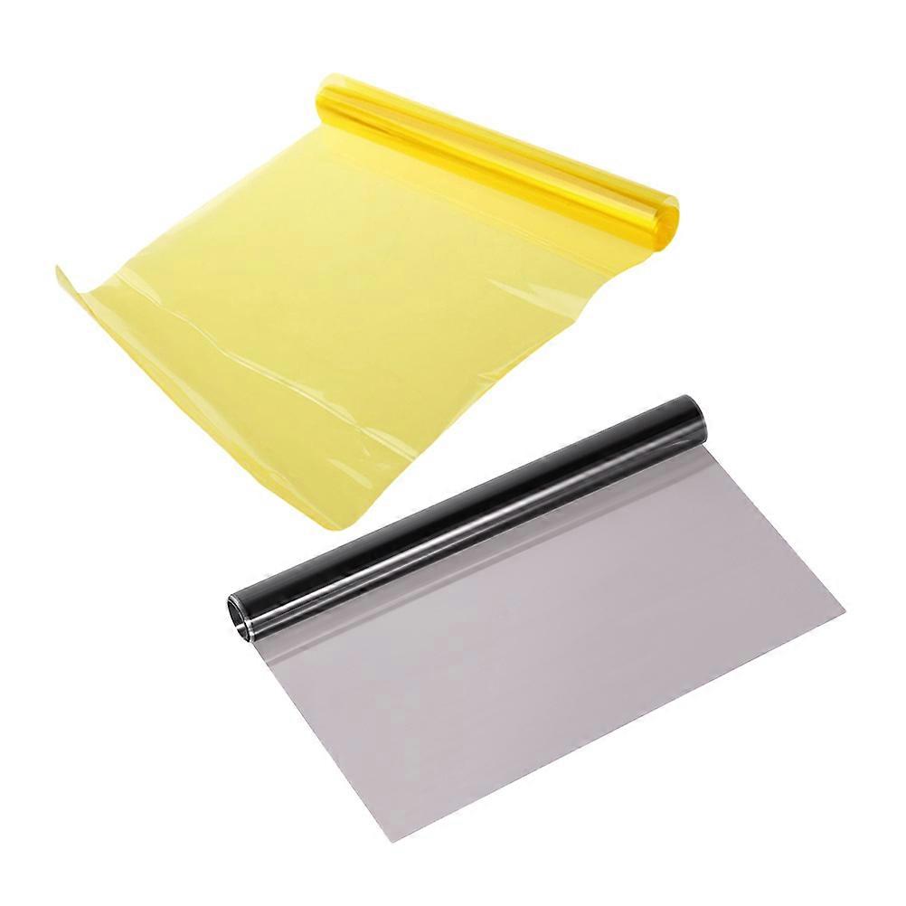 Films For Headlights Car Headlight Taillight Tint Pvc Material 120.00X30.00X0.50cm 2Pcs
