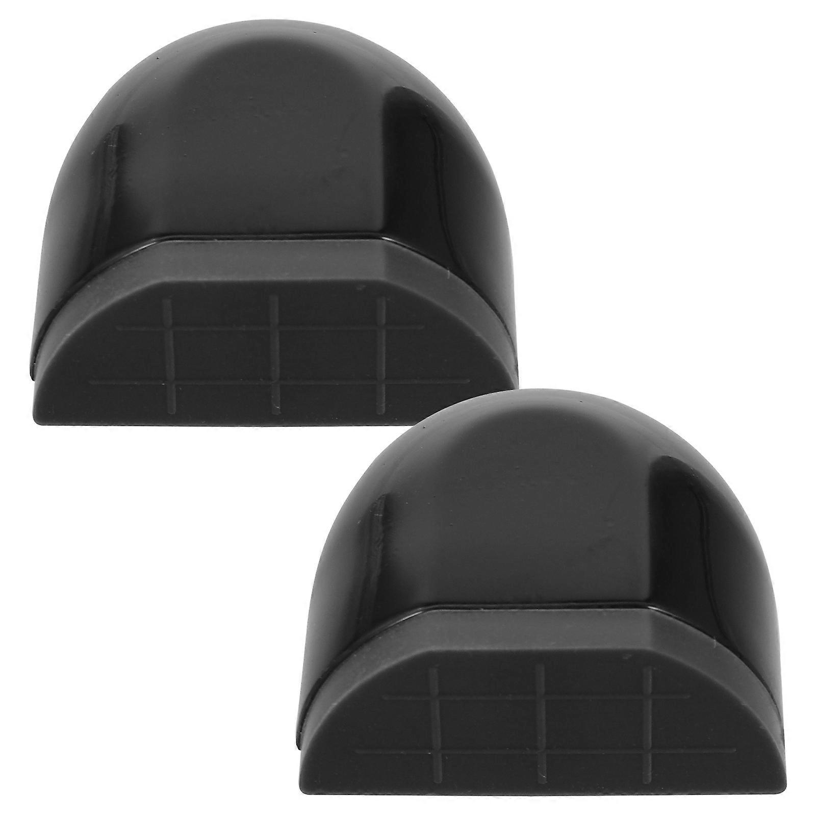 Protective Door Wedge Stopper Circular Shape Plastic Indoor Usage Wall Protection 2Pcs