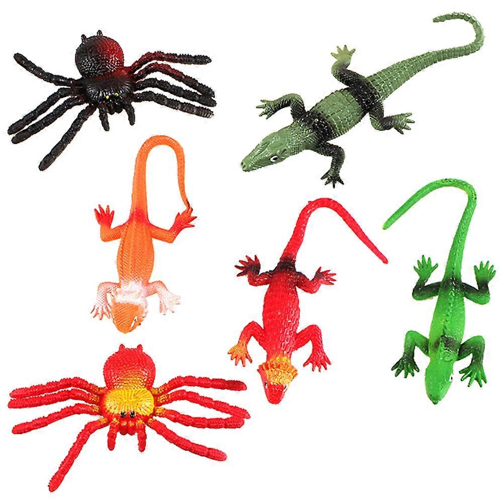 Animal Figures Reptile Figurines For Kids Color Cognition Indoor Play 1Set