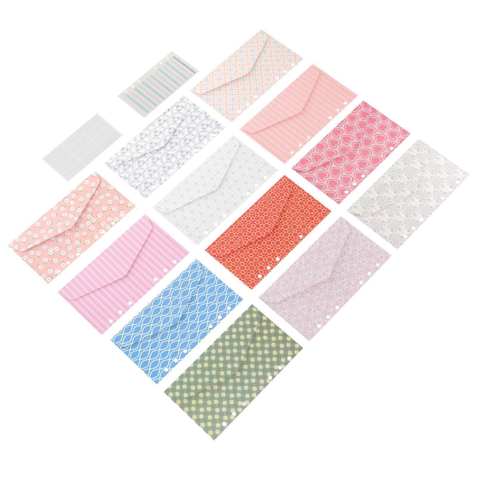 Account Budget Envelope Cards Families Use Rectangular Style Assorted Color 17.80X9.30X0.10CM Budget Management 1 Set