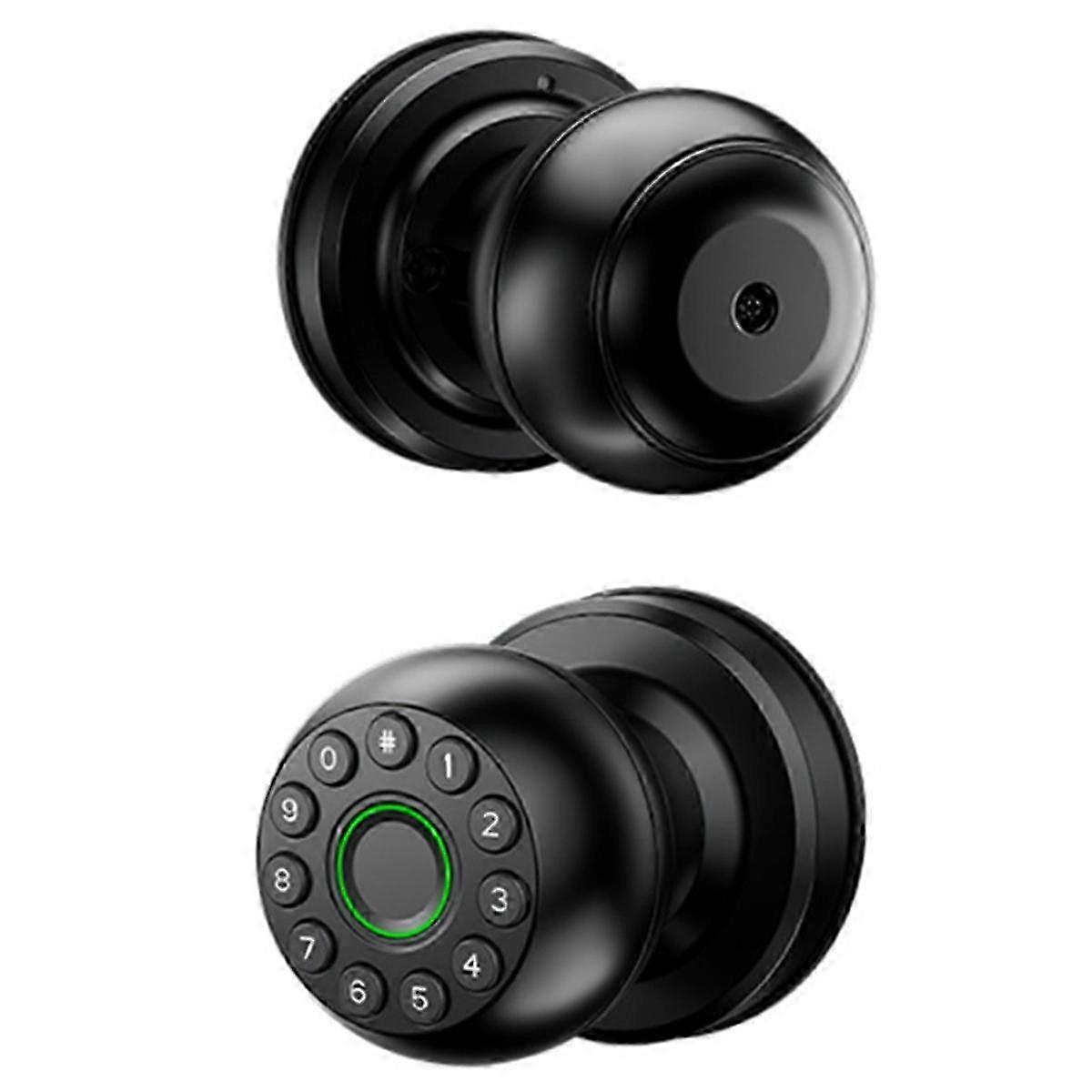 Blocco con password intelligente Blocco porta con impronta digitale App Telecomando Sblocco con passcode Touchscreen elettronicoBlack SZRH A-M