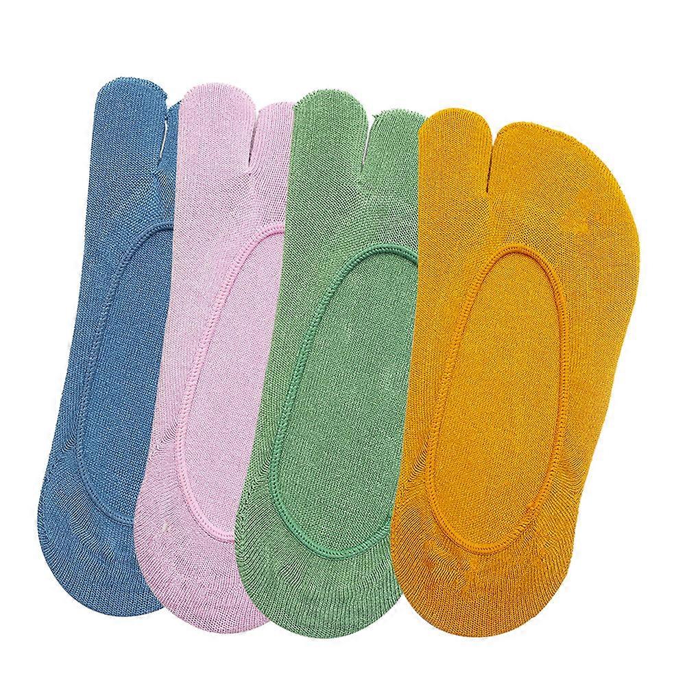 جوارب قابلة للتنفس جوارب اصبع القدم نساء بنات صيف استخدام أرجواني 4Pairs