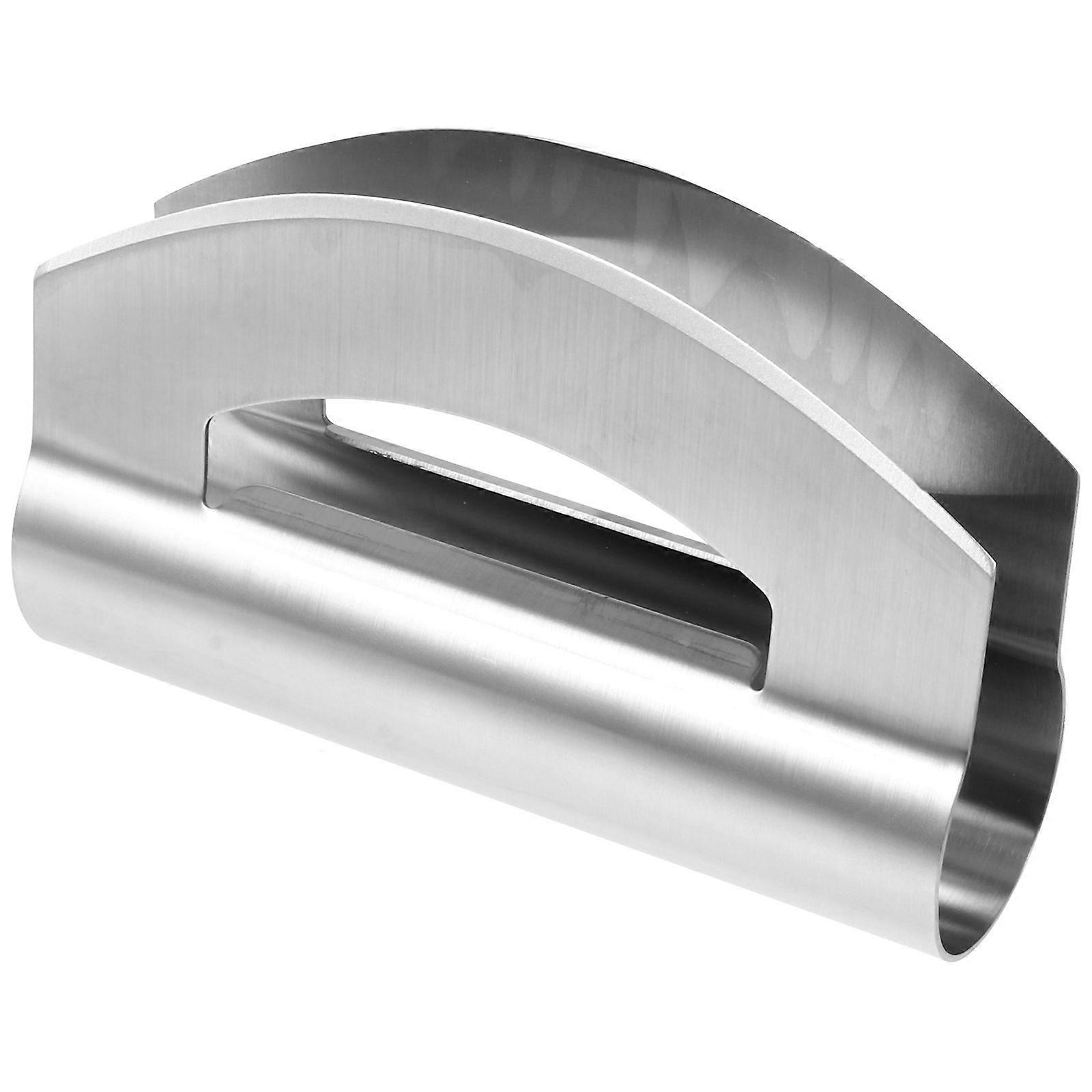 1pc Stainless Steel Vegetable Fruit Cutter Double Side Cutter Kitchen Gadget (Silver)