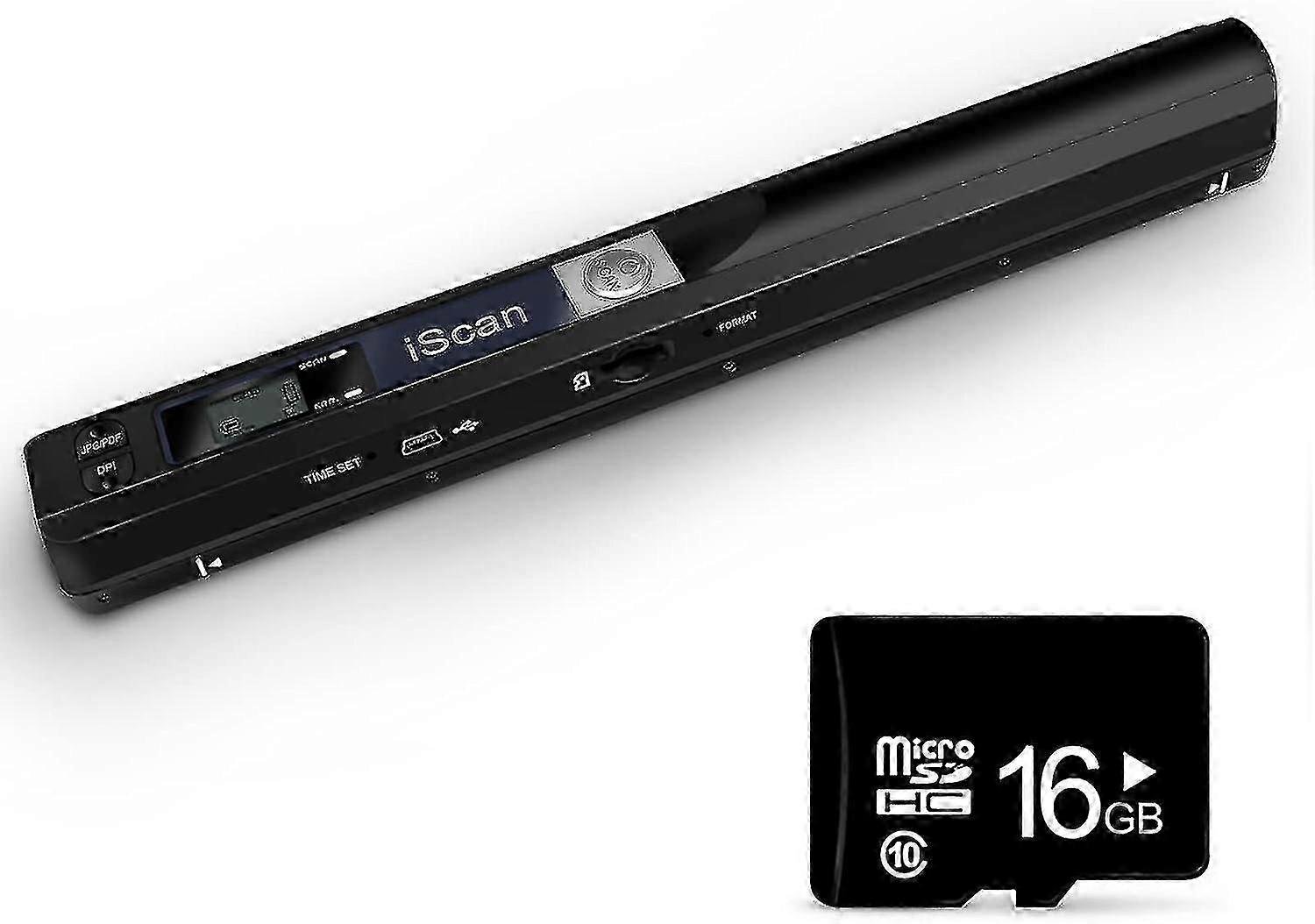 Portable Document Scanner, 900DPI Hand Held USB Image Scanner A4 Colour Photo Handy Scan