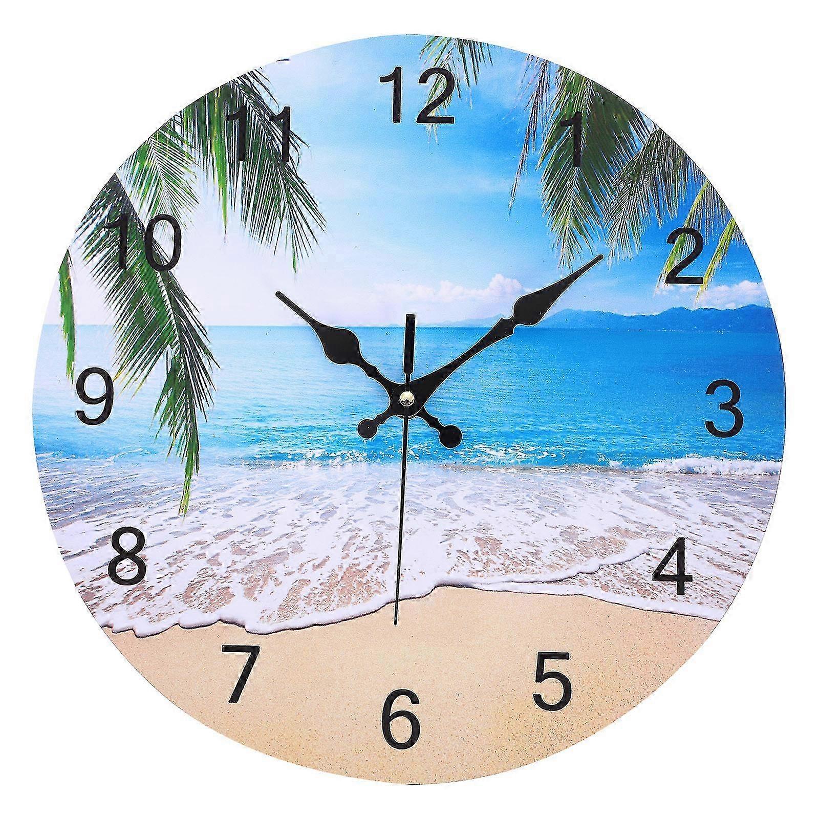 Digital Wall Clock Round Kitchen Decor Decorative Clocks Set