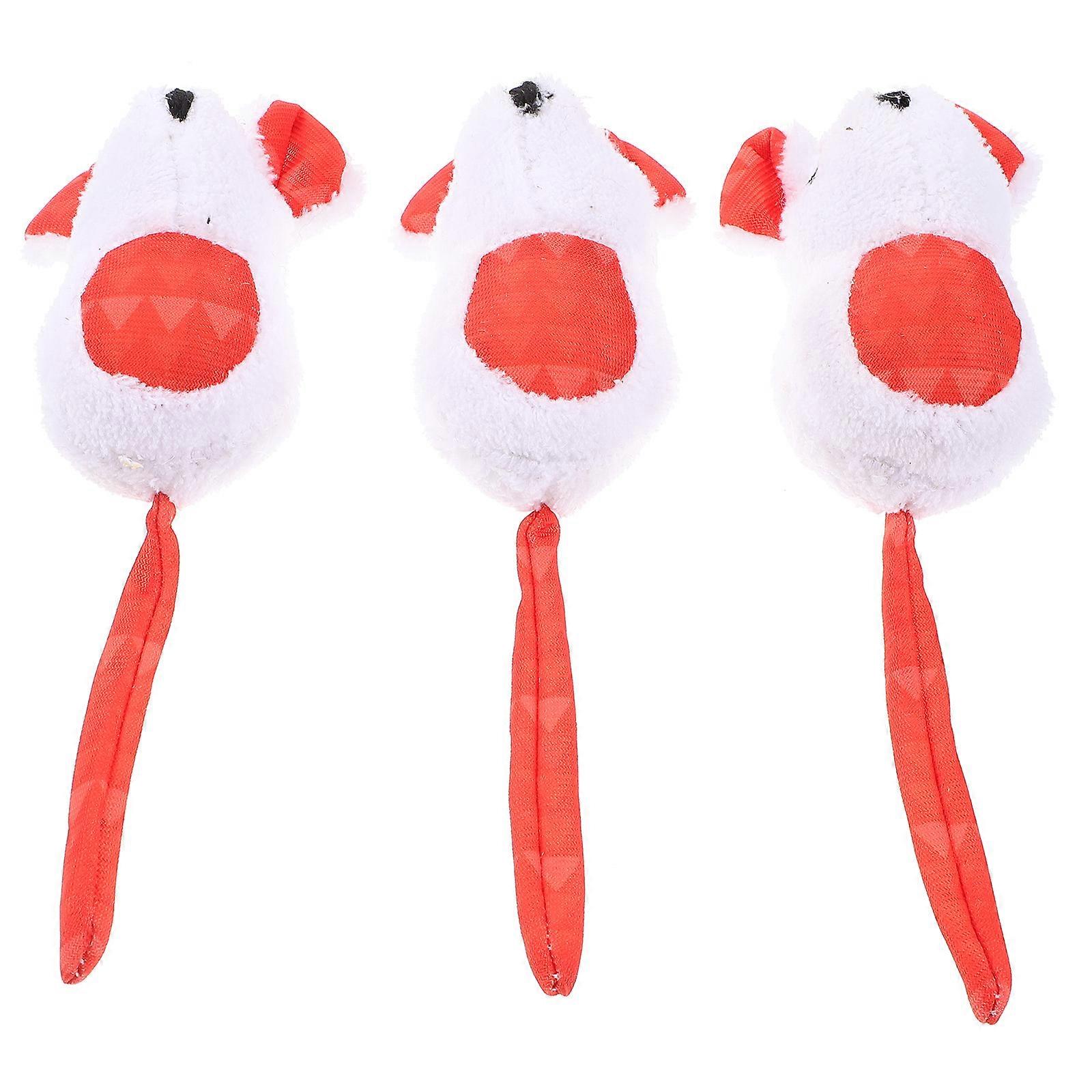 Mice Shape Cat Biting Toys Cute Design For Indoor Playtime 3Pcs