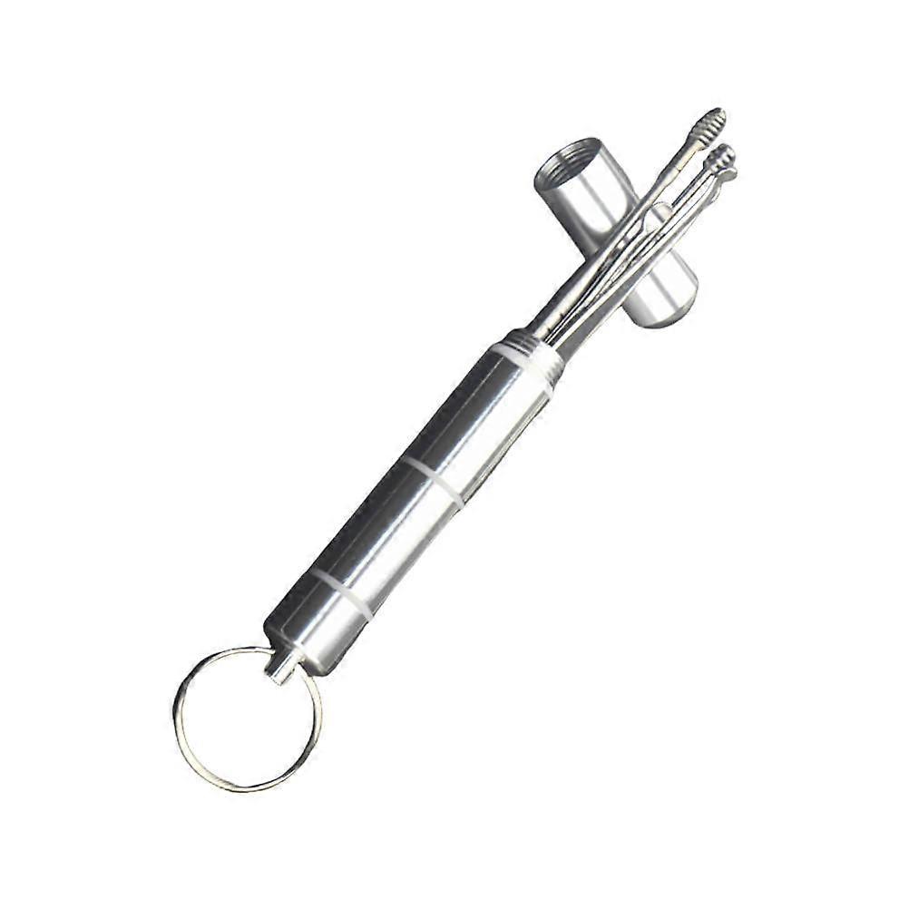 Handheld Ear Cleaner Ear Digging Tool Spoon Shape For Individuals Home Use Silver 1Set