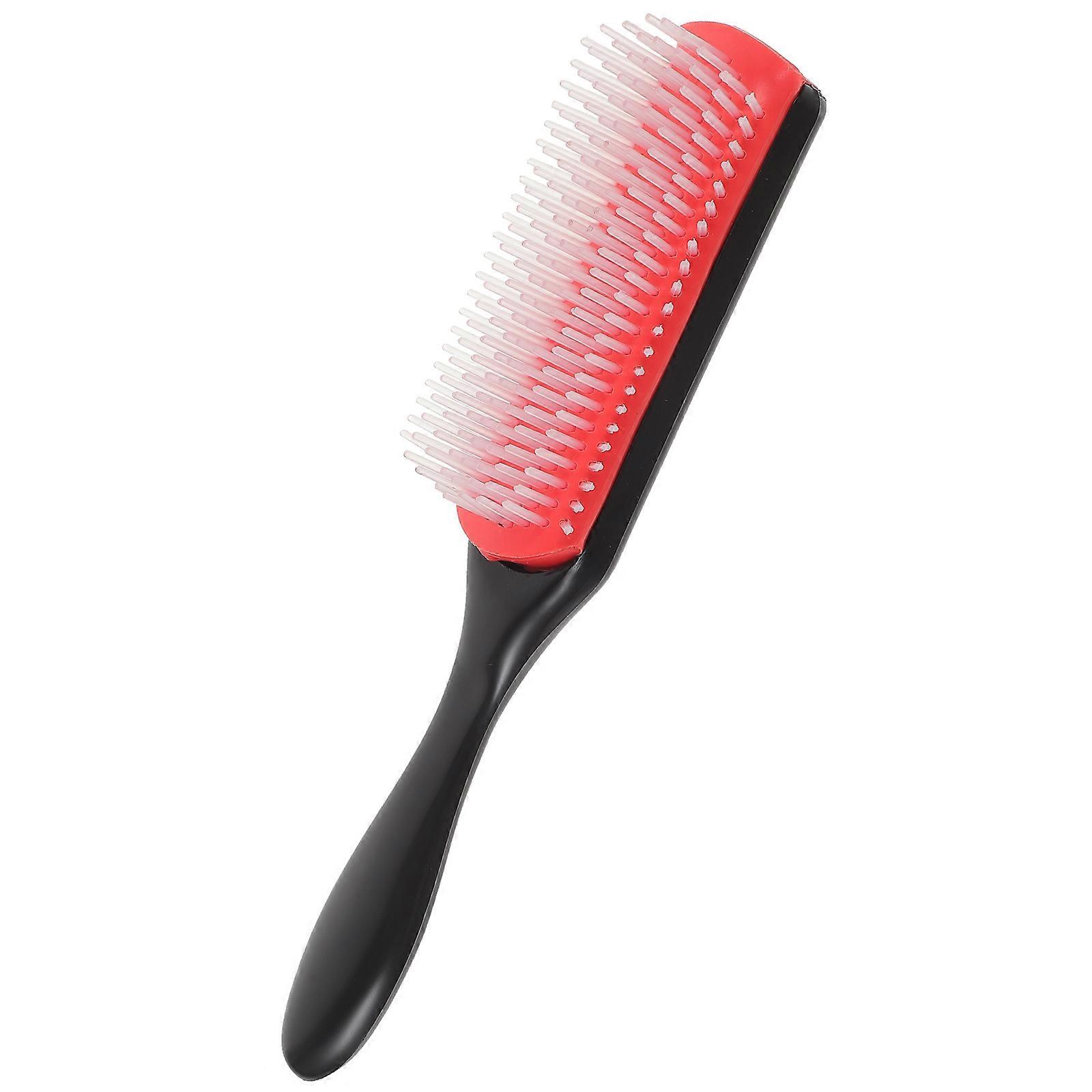 9 Row Styling Roll Comb for Men & Women – Anti Static Salon Brush for Pomade & Slicked Back Hairstyles, Smooth Burr Design, Portable & Practical
