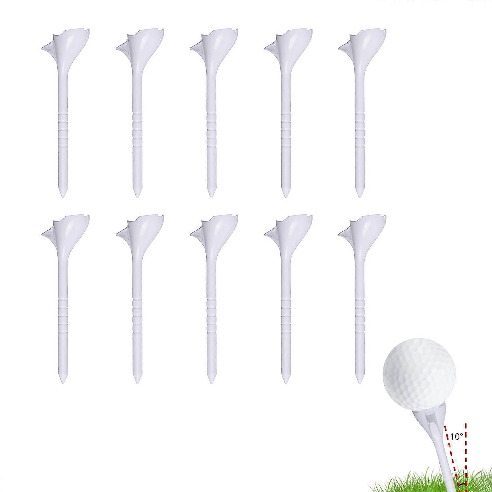 Pro 10° Golf Tees – Unbreakable, SpinReducing, DistanceEnhancing Tees for Drivers and Irons (10Pack)