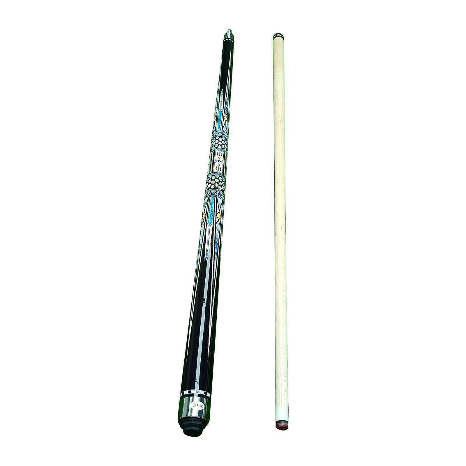 1/2 Geteilter Pool-Queue-Pool-Stick, 145 cm Tragbarer Holz-Billard-Queue für Anfänger, Billard-Pool-Stick für Einsteiger