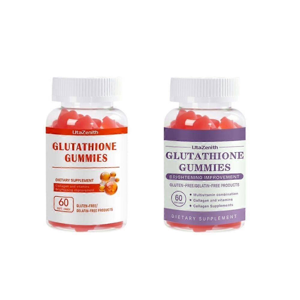 L, Gummies au glutathion, avec vitamines C, D et E, pack combiné