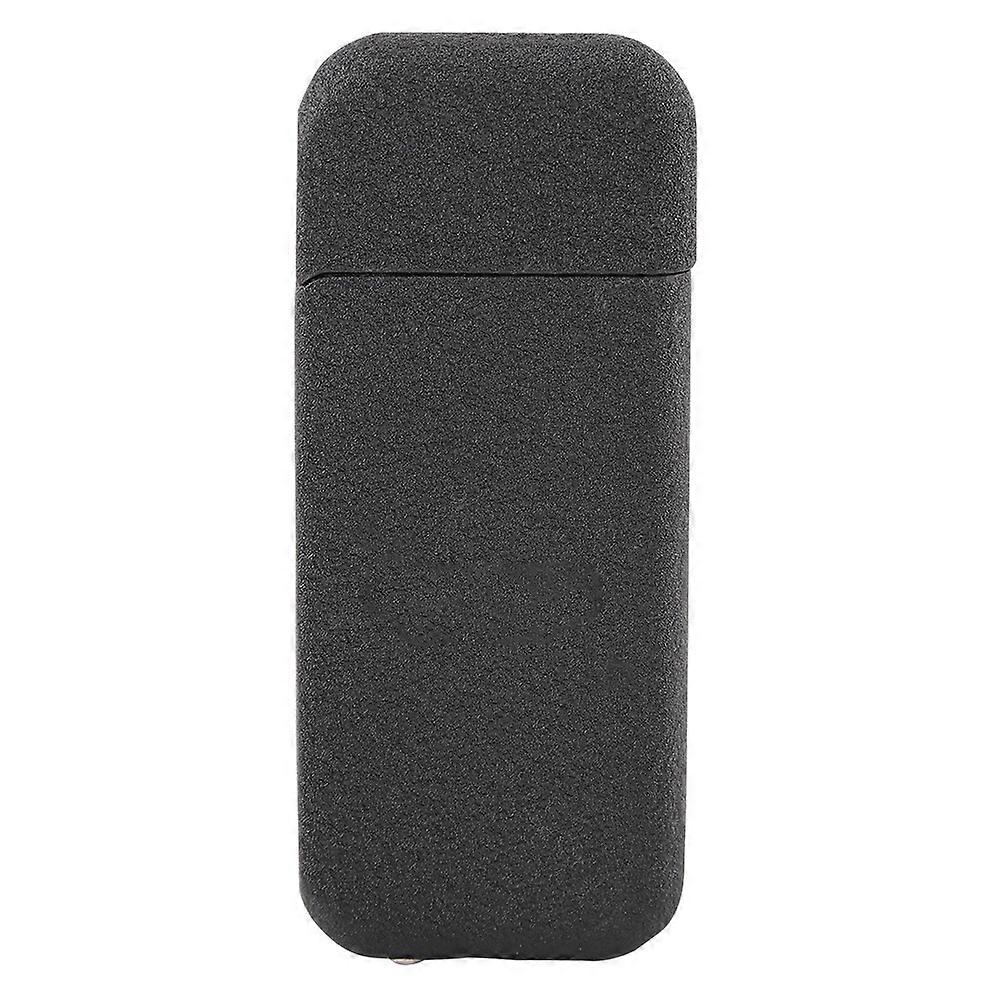 Slim Safe Normal Flame Butane Gas Refillable Cigarette Lighter Without Gas Black
