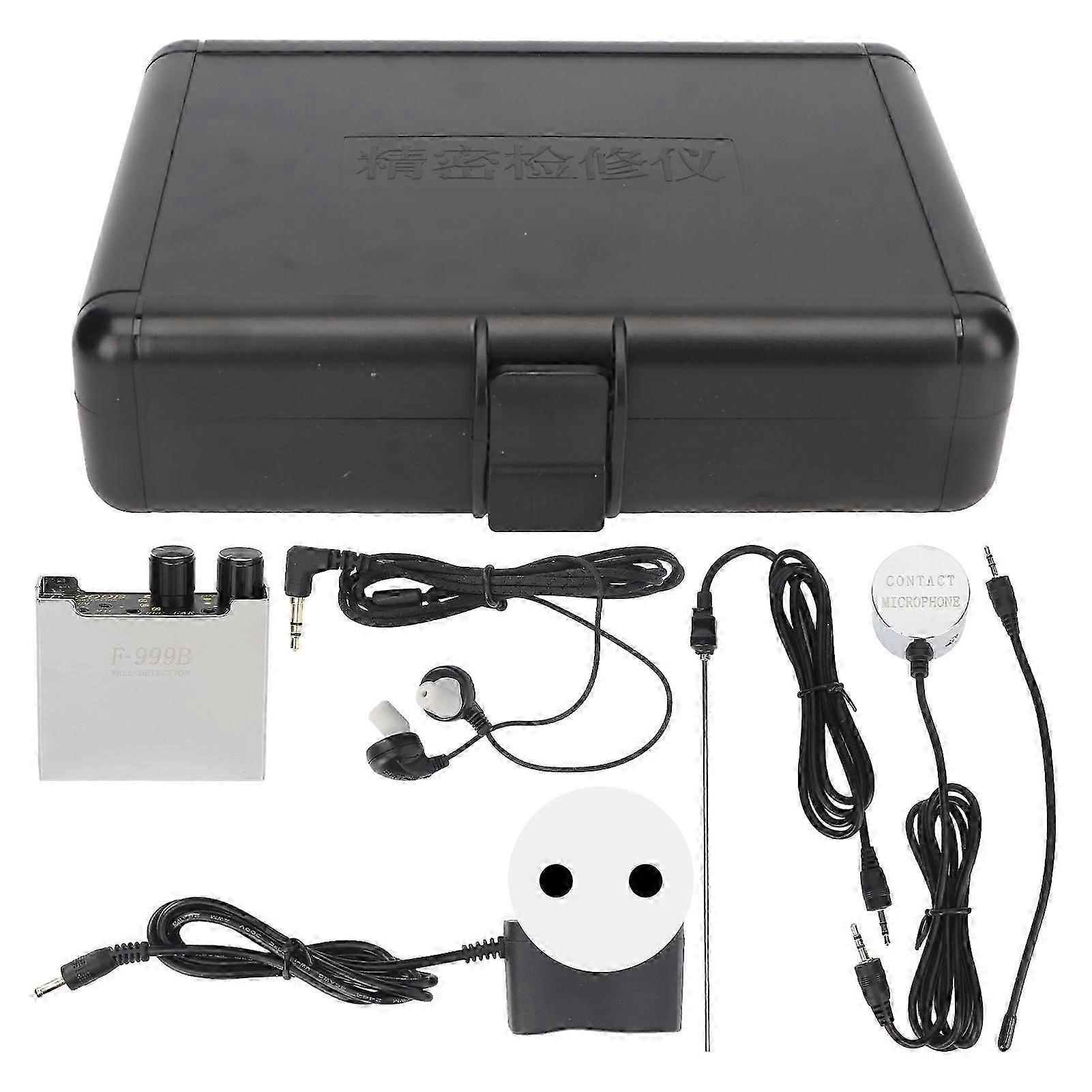 High Sensitivity Water Pipe Leak Detector with Earphone, 4 Gears, 110-240V EU Plug