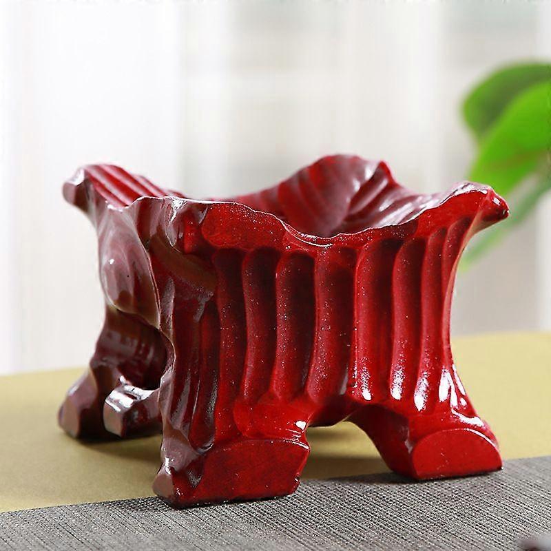 Decorative Crystal Ball Holder: Irregular Shaped Wooden Base Sphere Holder - Desktop Small Crystal Ball Display Stand Pedestal