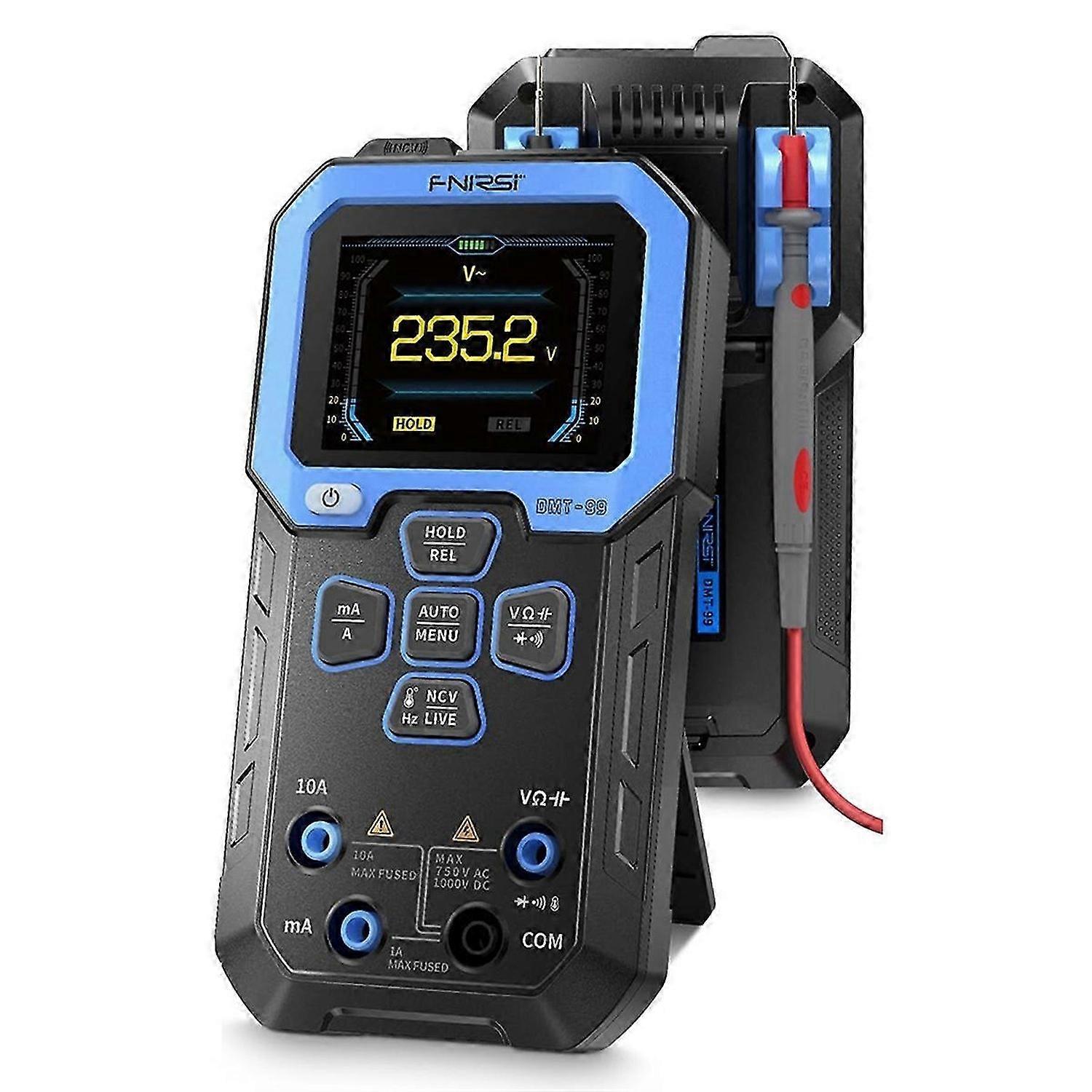 FNIRSI Digitalmultimeter 999 zählt TRMS, NCV Spannung Strom Widerstand Diode Kapazität Frequenz Frequenz