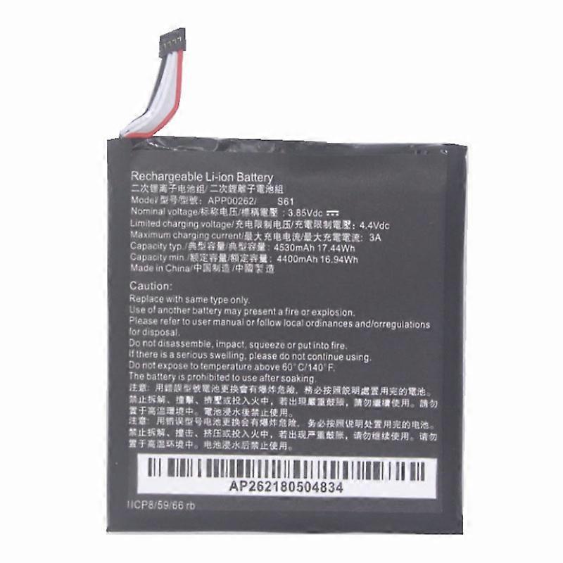 For Caterpillar Cat S61 3.7V 4530mAh Rechargeable Li ion Battery Assembly Part (Encode: APP00262) (w
