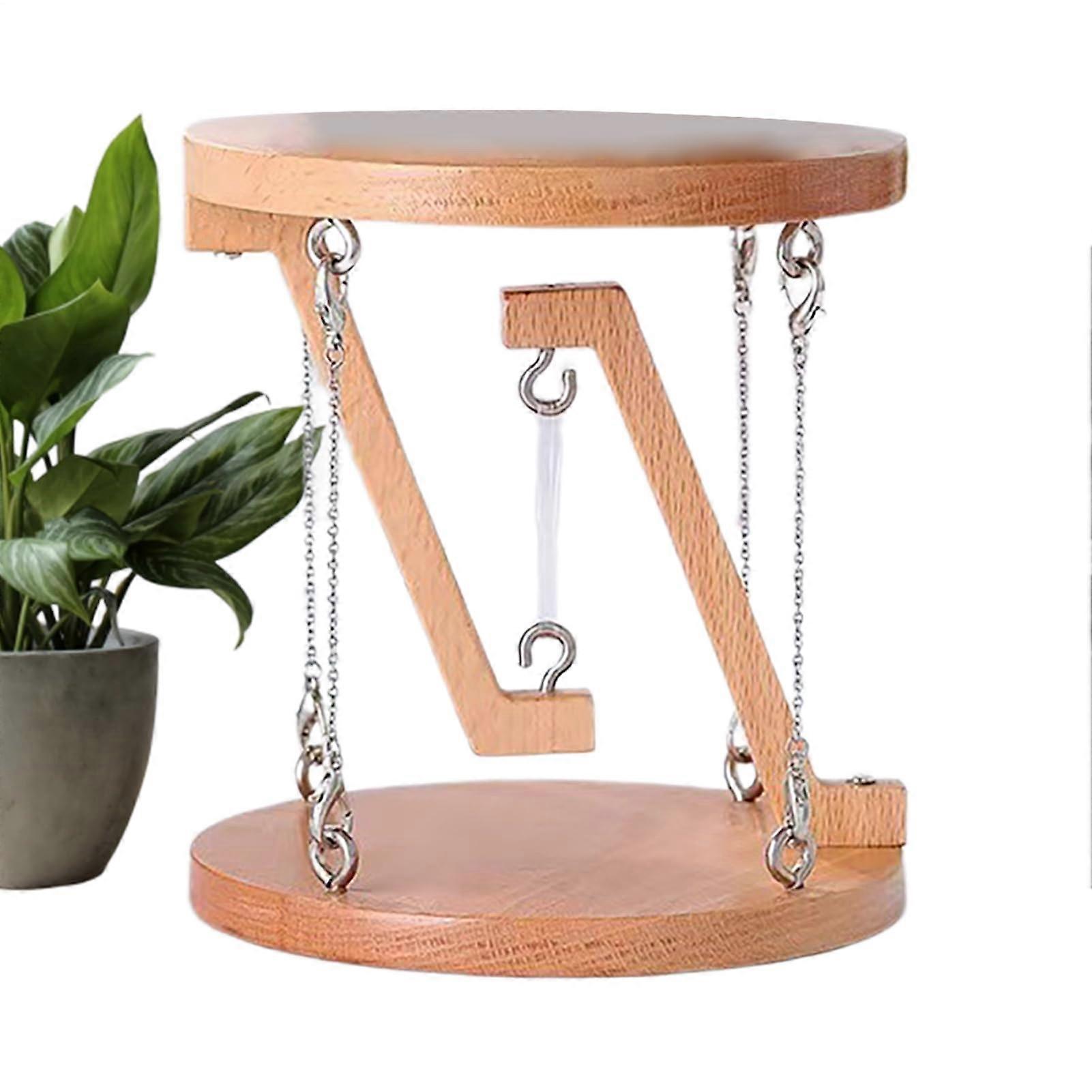 Tensegrity Sculpture Antigravity Desktop Toy And Physics Educational Model Wooden Tensegrity Structure ADG Wood Colour