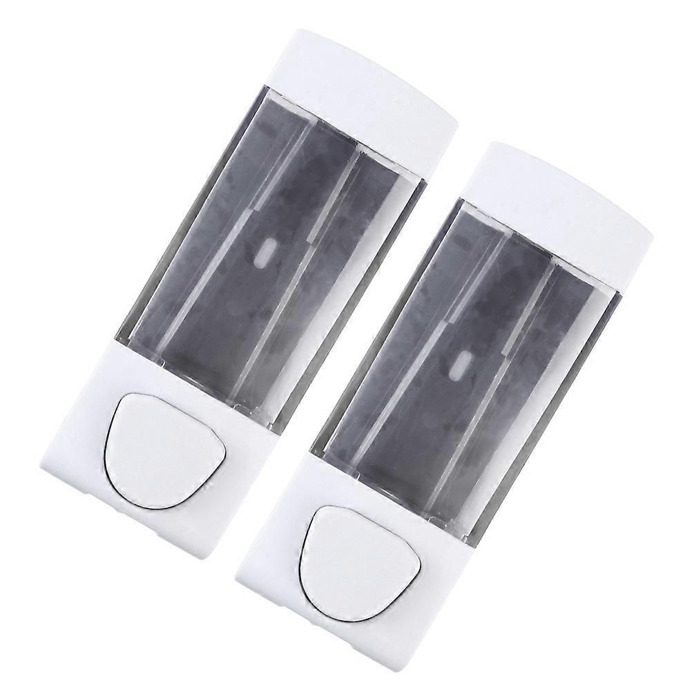 2pcs Useful Soap Dispenser Pressing Box Shower Gel Box Wall Mounted Dispenser