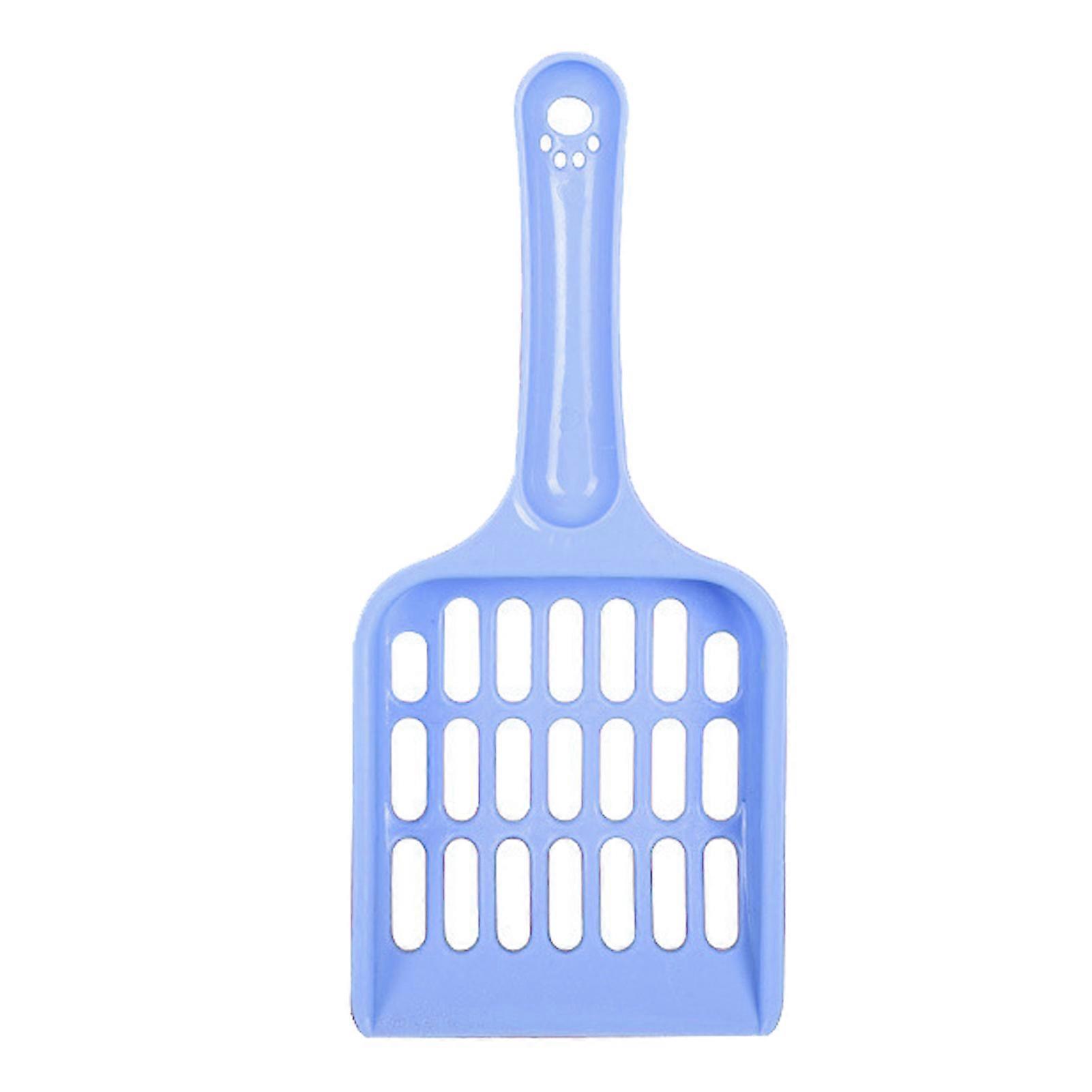 Cat Litter Scoop Hollow Grid Easy Filtering Kitten Litter Shovel PP Plastic Cat Poop Sifter Blue