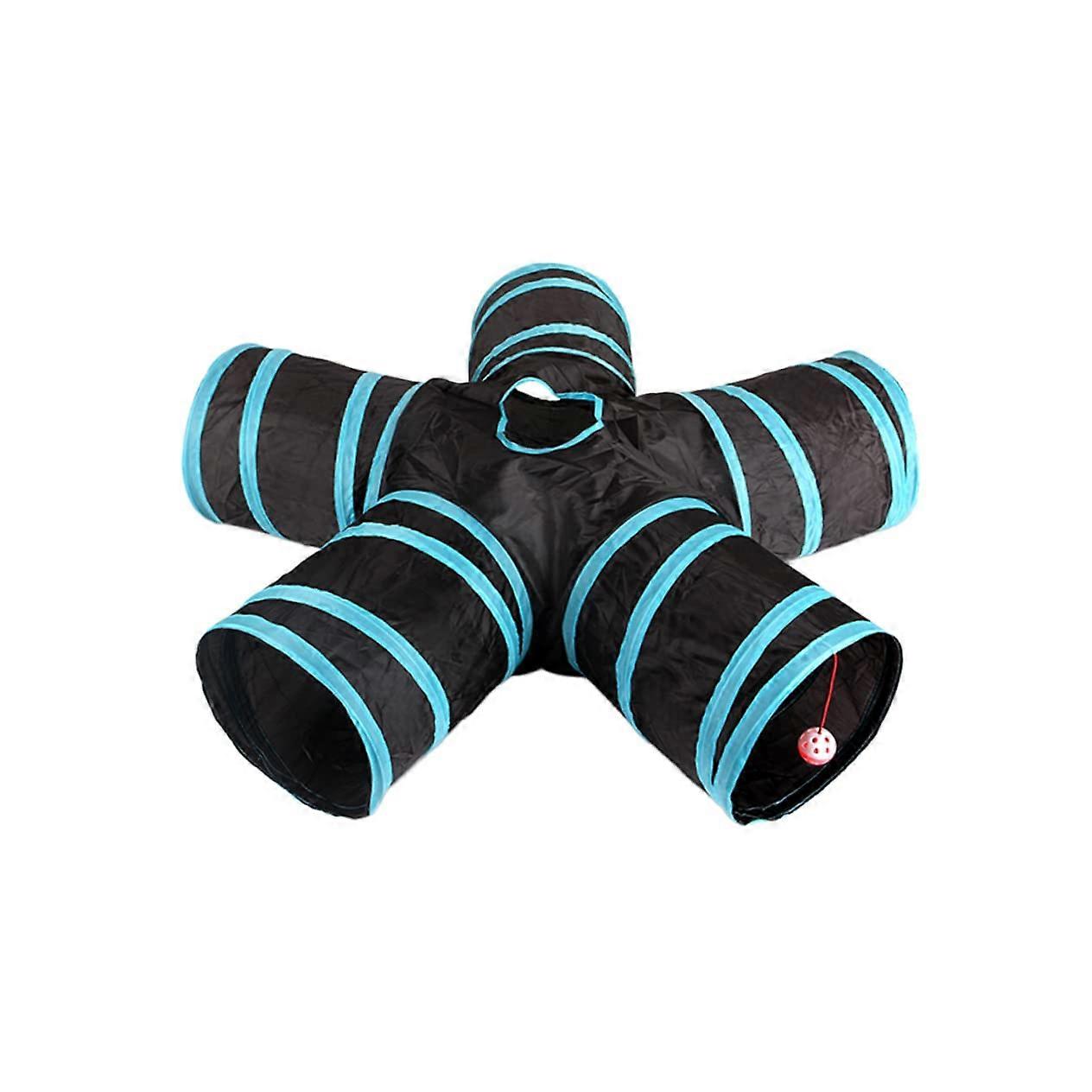 5 Animal Tunnel Cat Toy Set – Crinkle Cat Tunnel, Soft Hamster Tube, Interactive Pet Tent for Cats and Small Pets