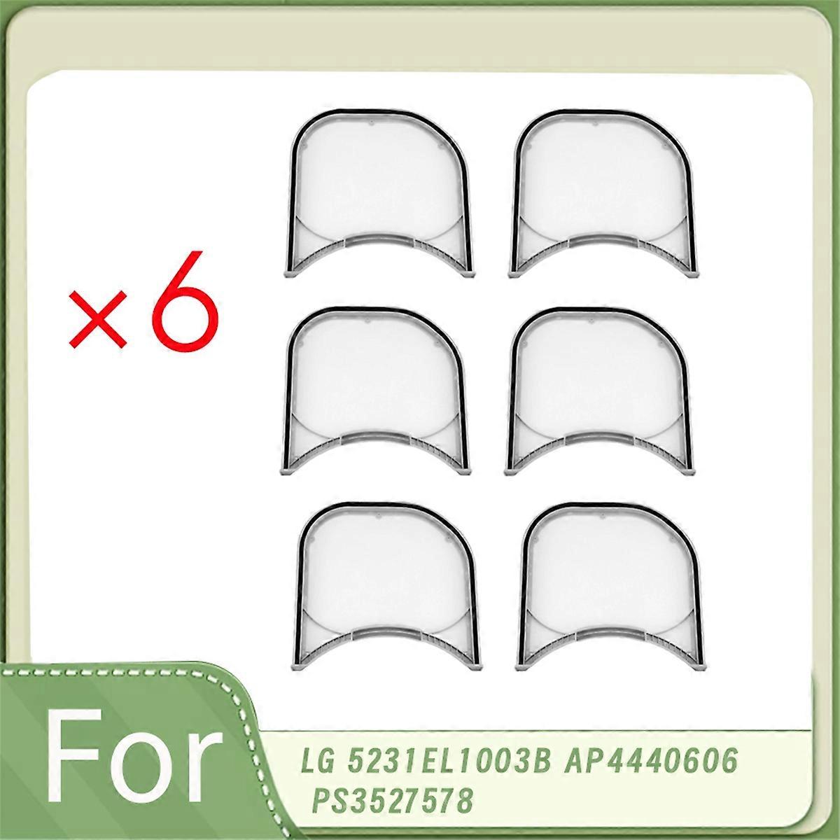 5231EL1003B Dryer Lint Filter for 5231EL1003B AP4440606 PS3527578 Dryer Parts Filter Element Filter 6 Pcs