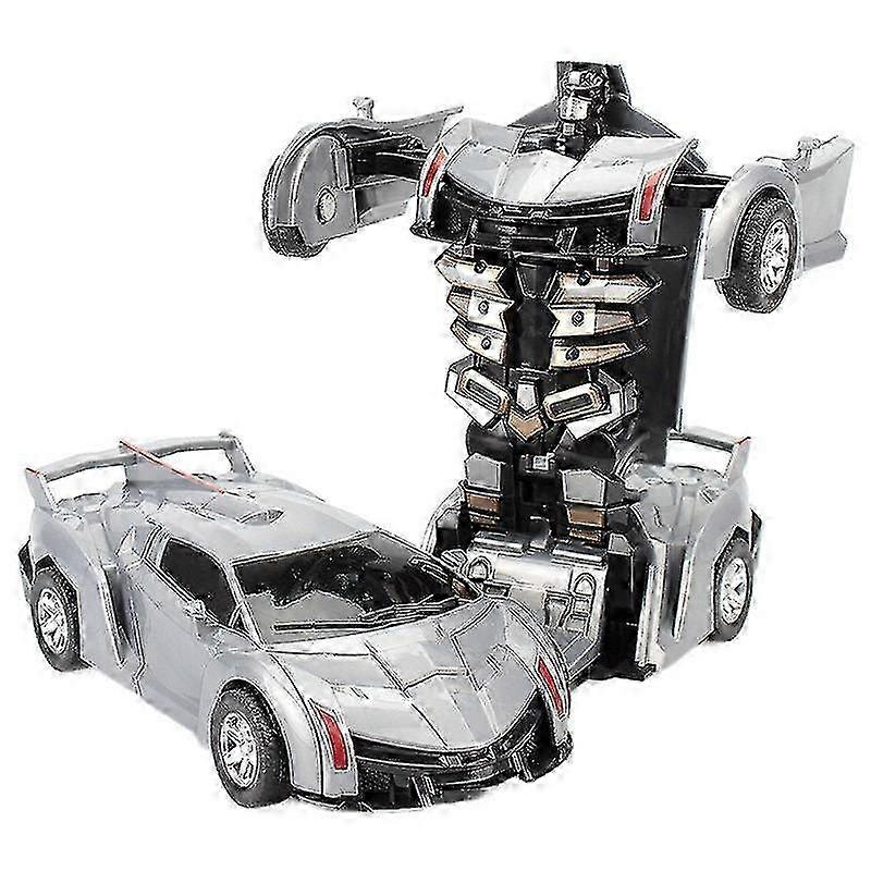 Automatic Induction Robot Car 2 In 1 Transform One Key Deformation Plastic Model Fun Cool Design Toy for Kids Birthday Gifts