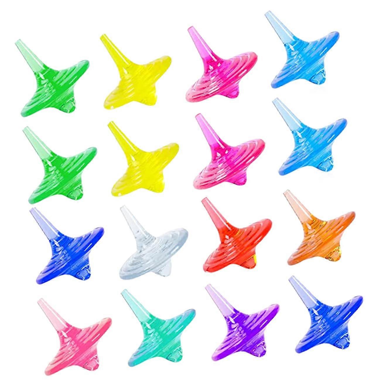 20个装旋转宝石玩具 户外旋转玩具 趣味玩具 桌面旋转陀螺 亚克力材质