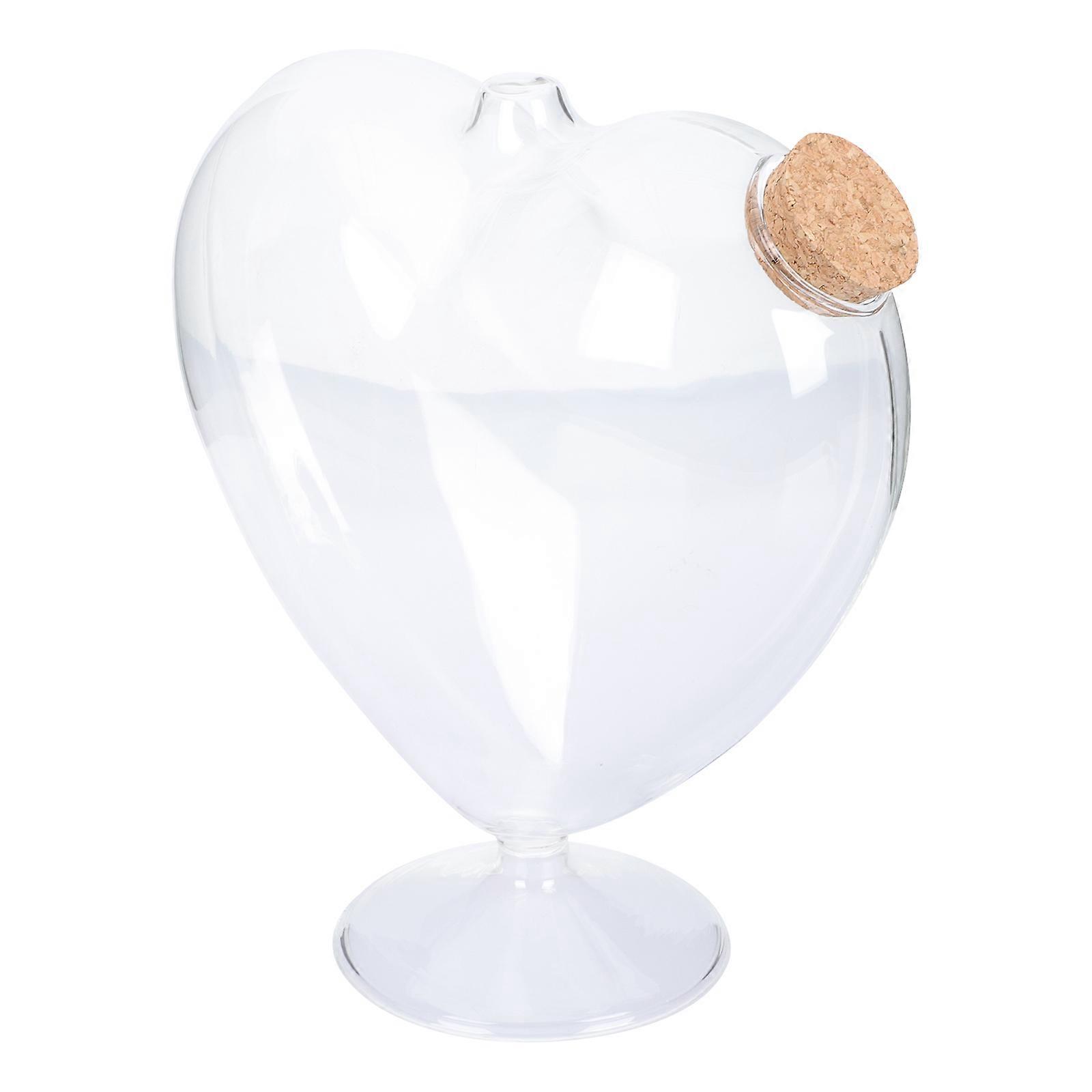 Transparent Origami Wishing with Heart Shaped Base, Wooden , and Decorative Design for DIY Crafts, Home Display, and Small Object Storage