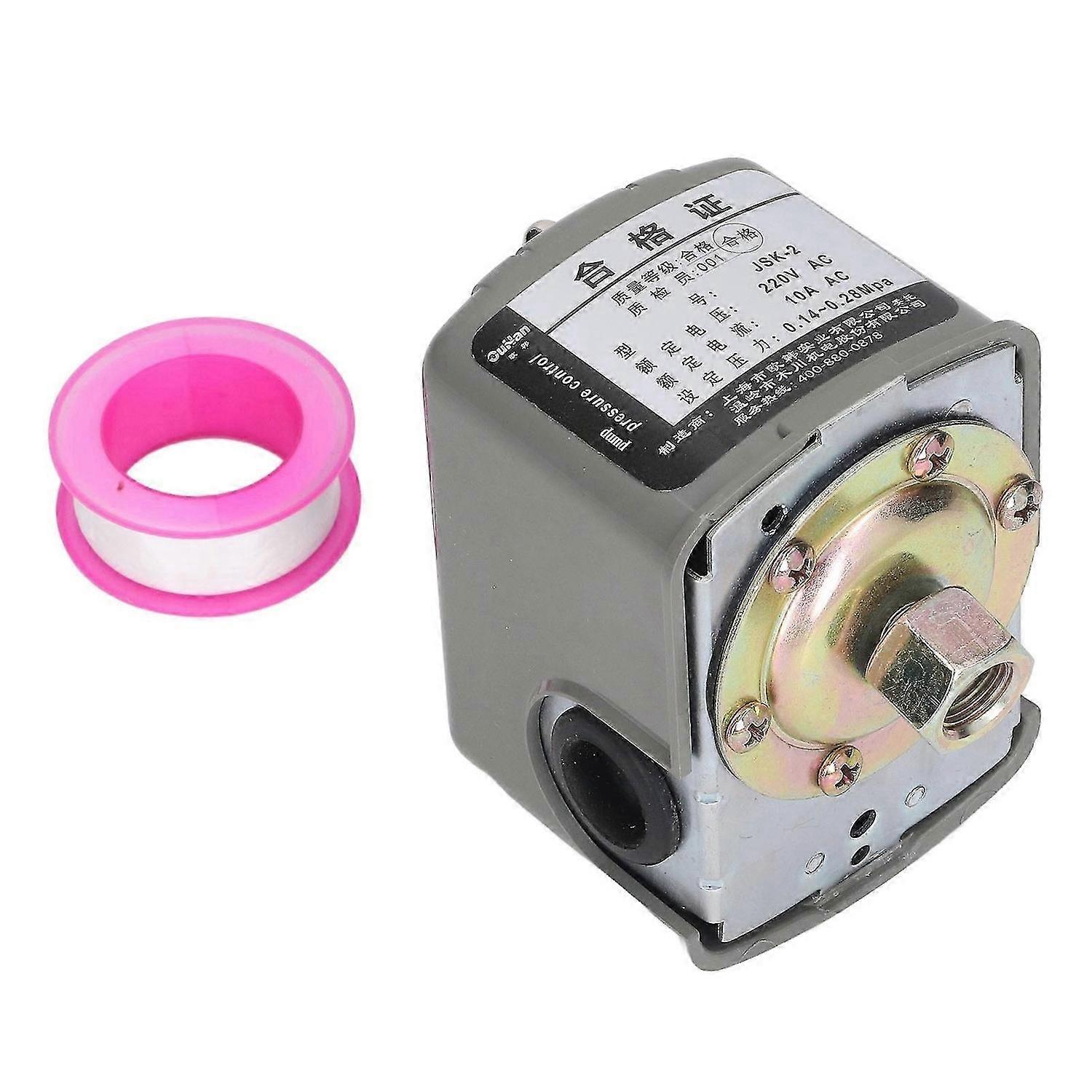 Water Pump Pressure Controller Control Switch 0.140.28Mpa 1/4in NPT Female Thread