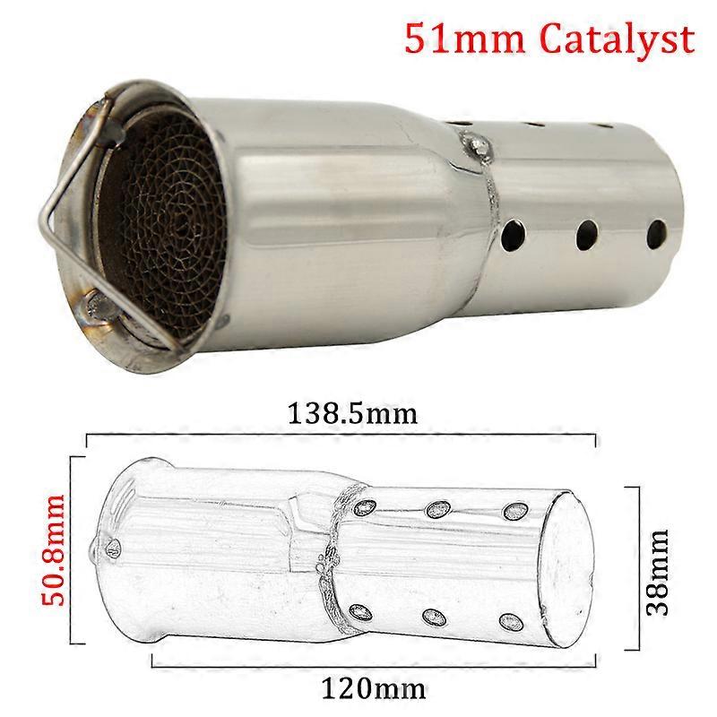 Universal Front Mid End Catalyst DB Killer For Yoshimura Motorcycle Exhaust Muffler Silencer Noise Sound Eliminator