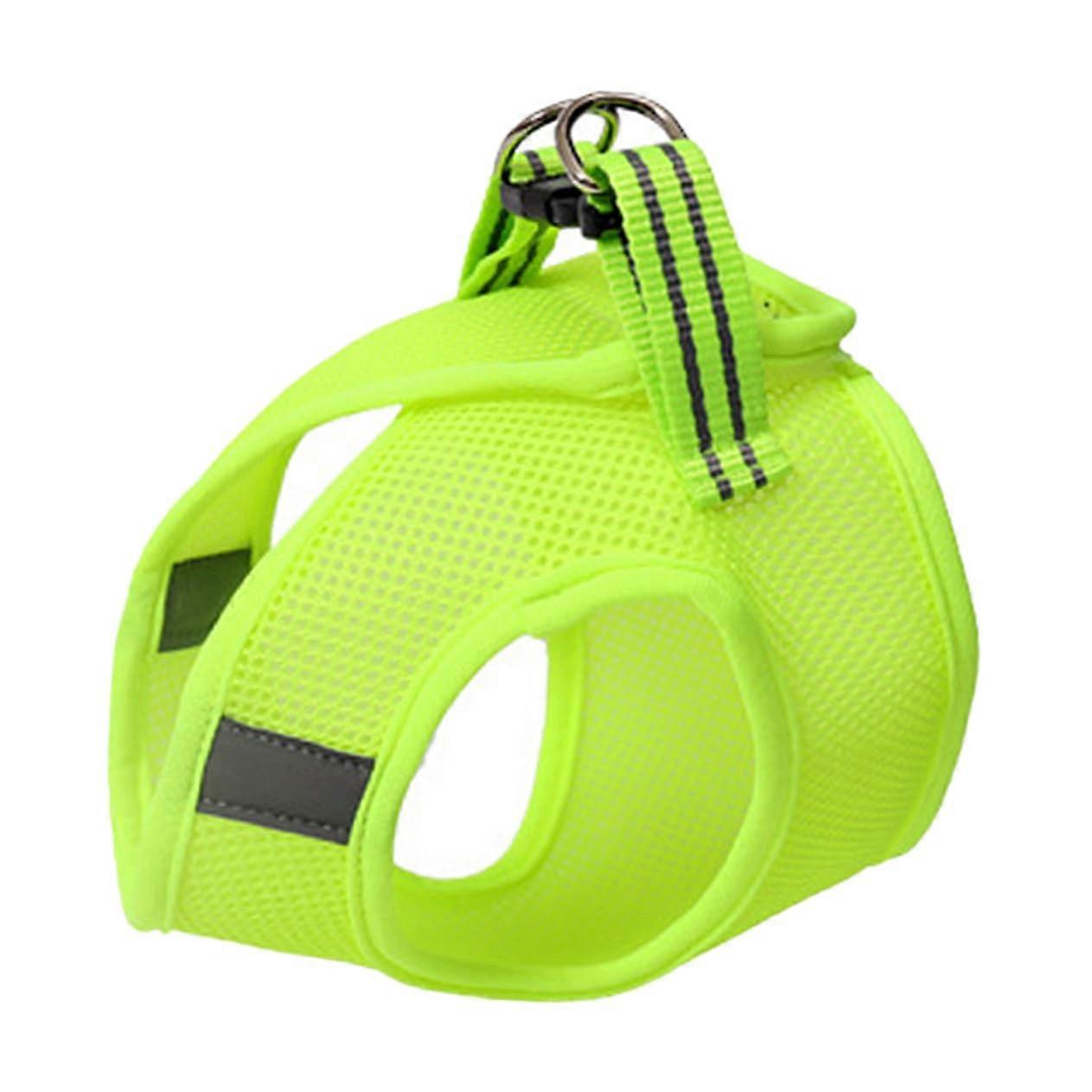 Breathable and Lightweight Cat Harness, Durable and EasyCare in Fruit Green, Fashionable Design for Fit, Size L, Green