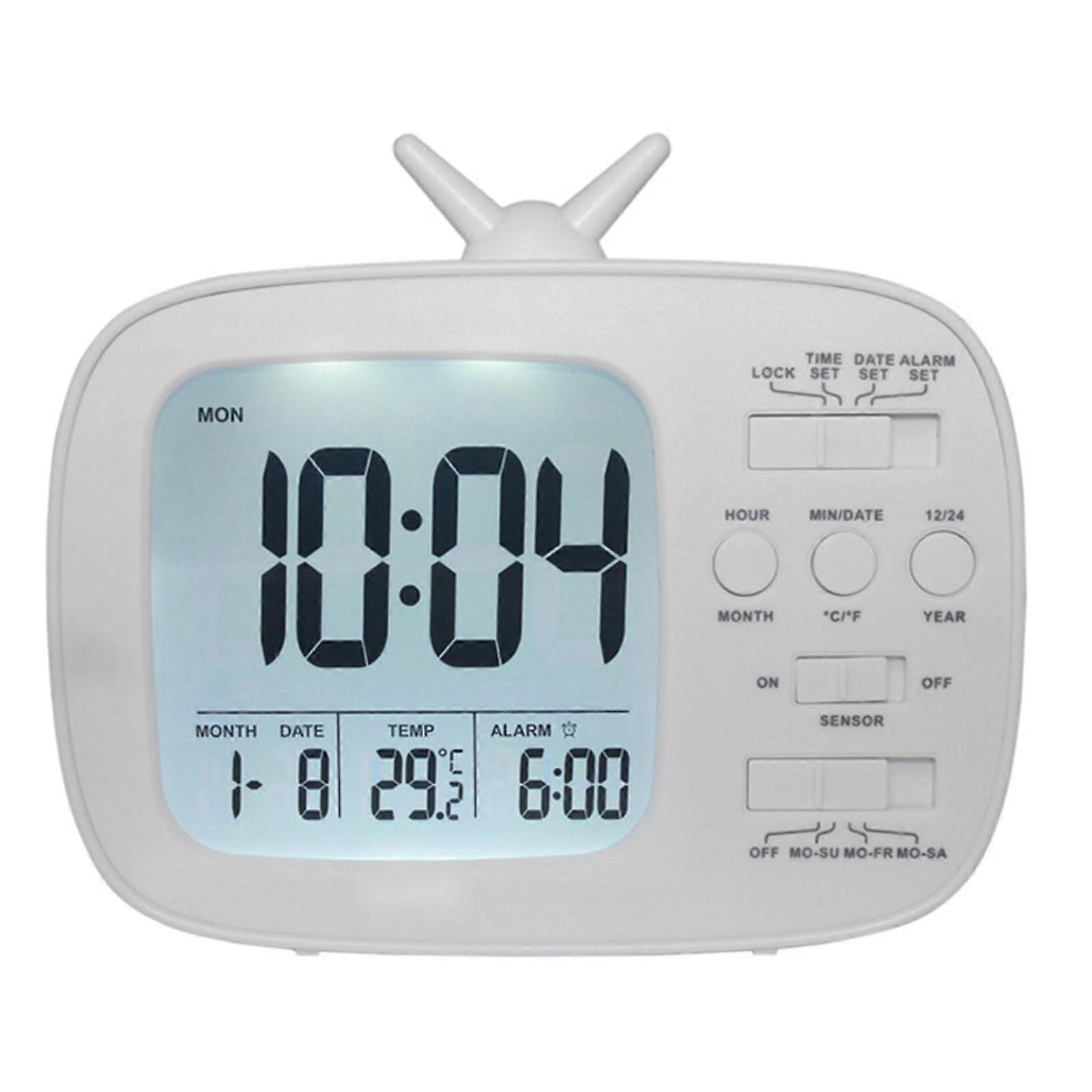 Digital Alarm Clock with LED Display for Kids and Students - Kids Bedroom, Bedside Clock, Compact, Stylish Design