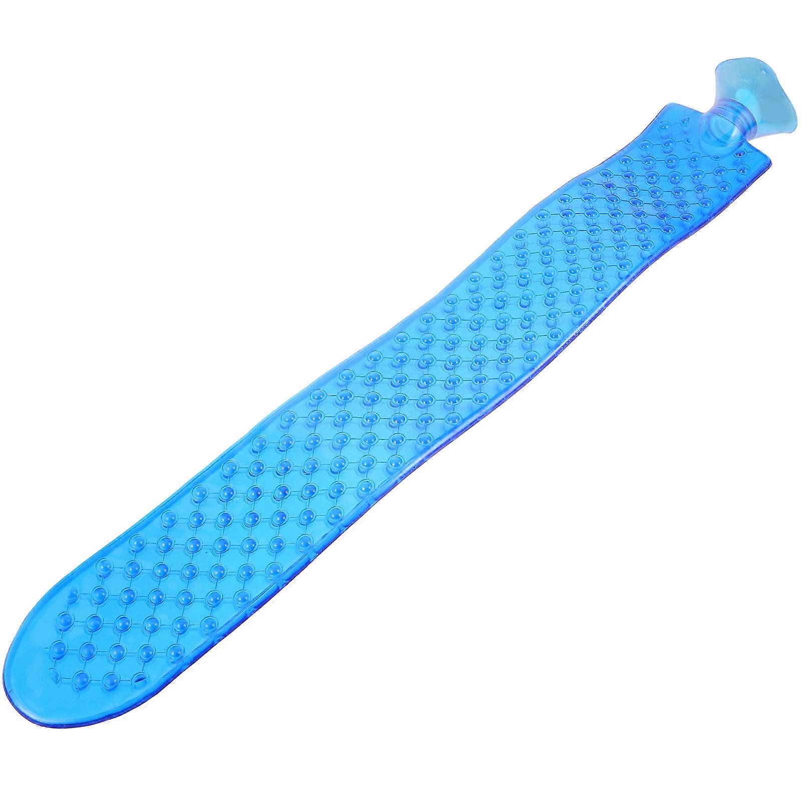 Heat Preservation Hot Water Bag Rectangular Winter Use Leak-Proof Blue 1Set