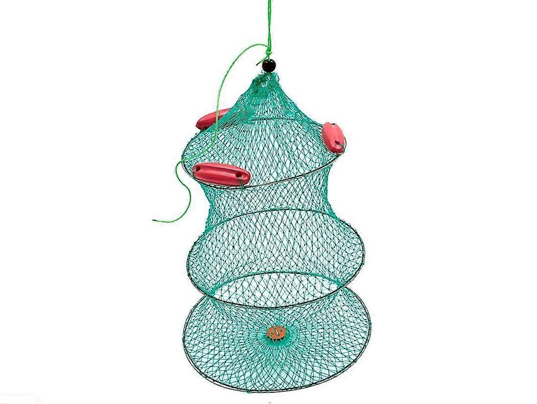 Live bait fish crab Mino crayfish shrimp net with buoy 3 sizes