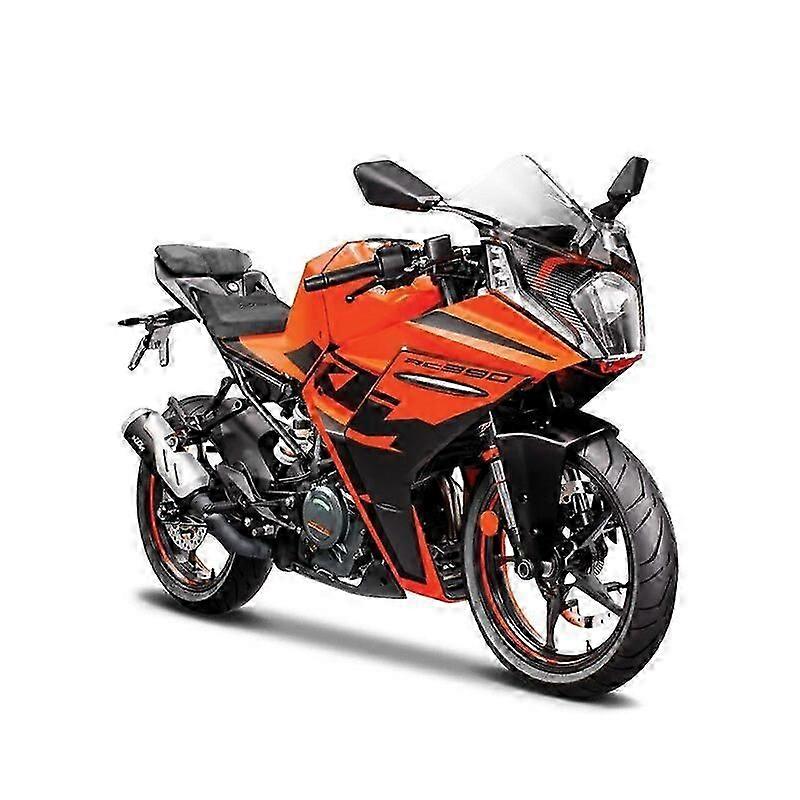 1/12 Ktm Rc 390 لعبة دراجة نارية نموذج سبيكة دييكاست محاكاة نموذج ثابت مجموعة دراجة نارية للأولاد لعبة عيد ميلاد هدية لعبة تذكارية دراجات نارية