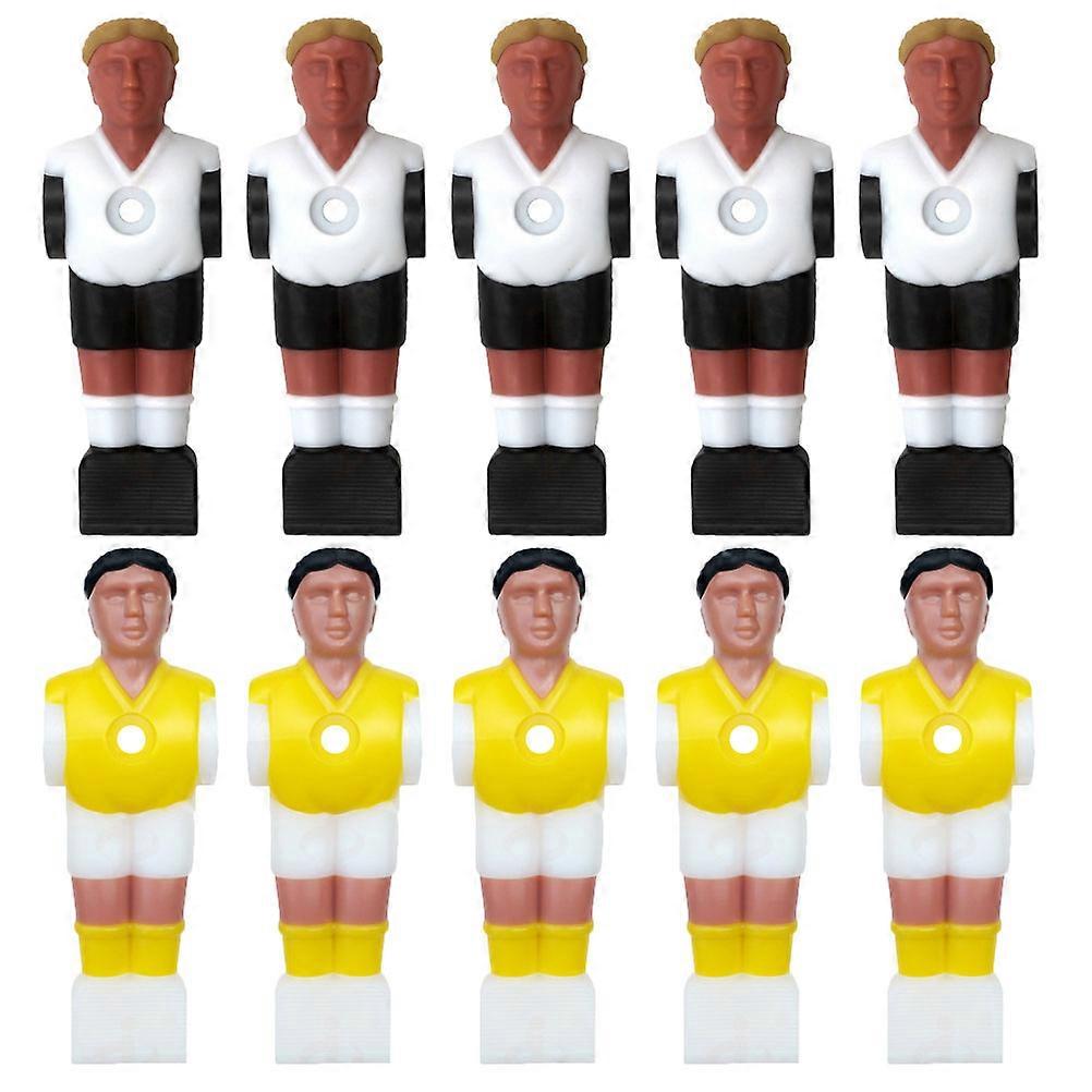Desk Soccer Player Figures Foosball Machine Accessories Athlete Statue 11X3.7X2.6CM Resin 10Pack