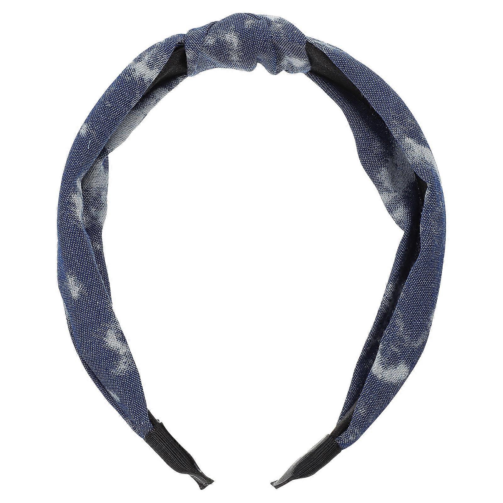 Headbands Hair Jean Knotted Headband Practical Design for Shower Eating 1Pack