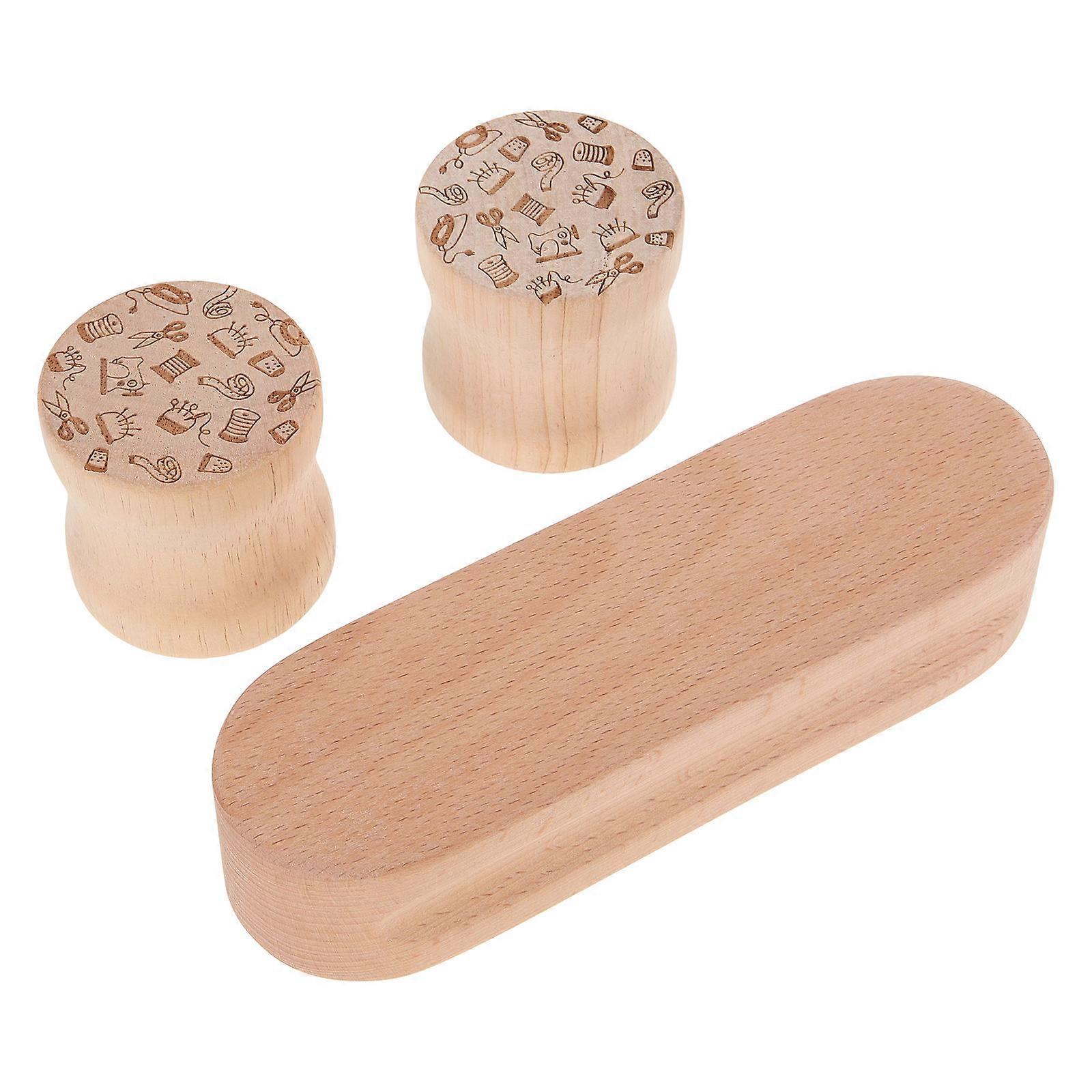 Quilting And Ironing Tool Wooden Seam Quilting Block Setting Creases for Tailors 6.9×2.1×1.5in 1Set