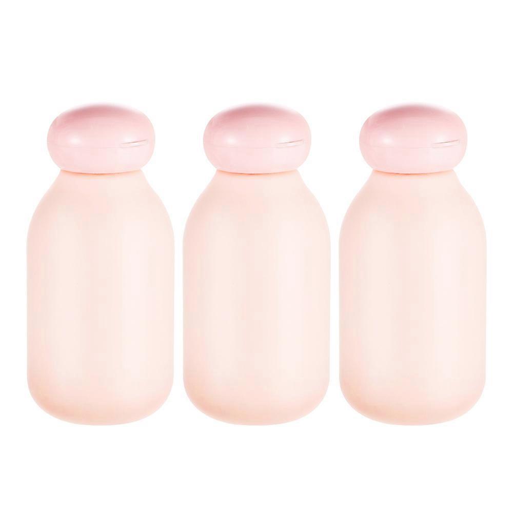 Tsa Approved Travel Size Bottles Leak Proof Refillable 3Pcs Pink