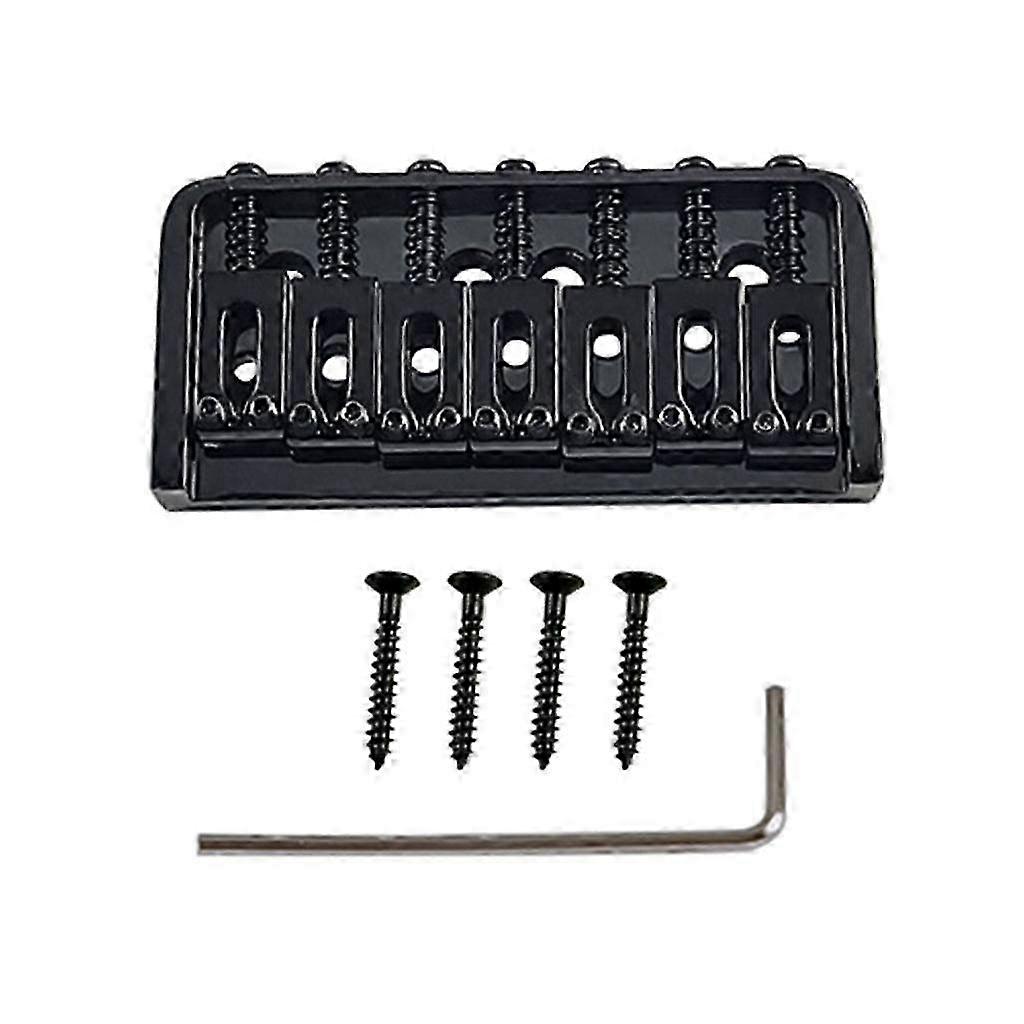 7-String Fixed Hardtail Bridge & Top Load Tailpiece - Electric Guitar Accessories for Enhanced Performance & Customization