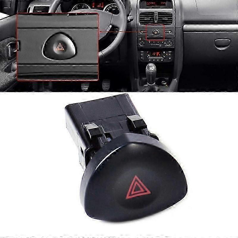 2025 Latest Model Emergency Hazard Lights Warning Switch Button for Renault Clio