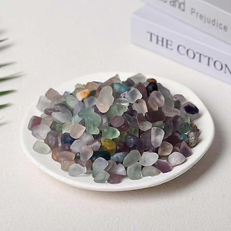 Natural Crystal Gravel 9-12 mm Polished for Aromatherapy, Aquarium Decoration, and Demagnetizing, 200 g