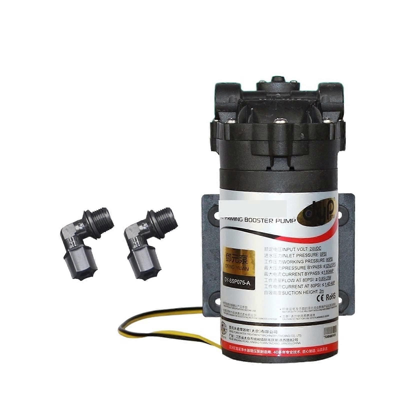 Pressure booster pump, DC24V 80PSI water filter parts 75G Booster